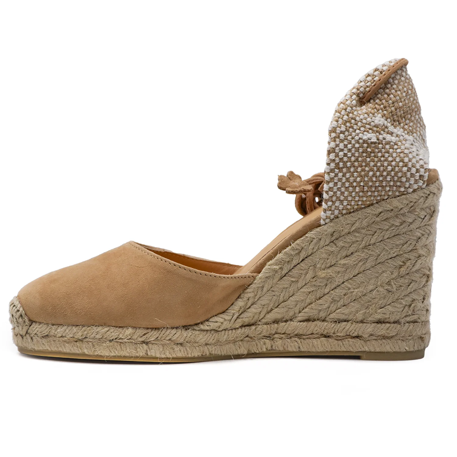 Sandali Castañer Donna Carina Espadrillas Pelle Scamosciata Beige - Image 3