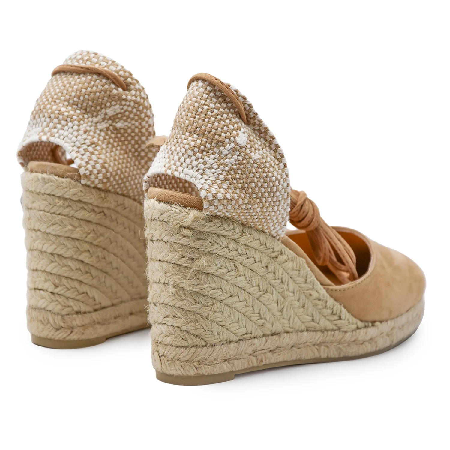 Sandali Castañer Donna Carina Espadrillas Pelle Scamosciata Beige - Image 4