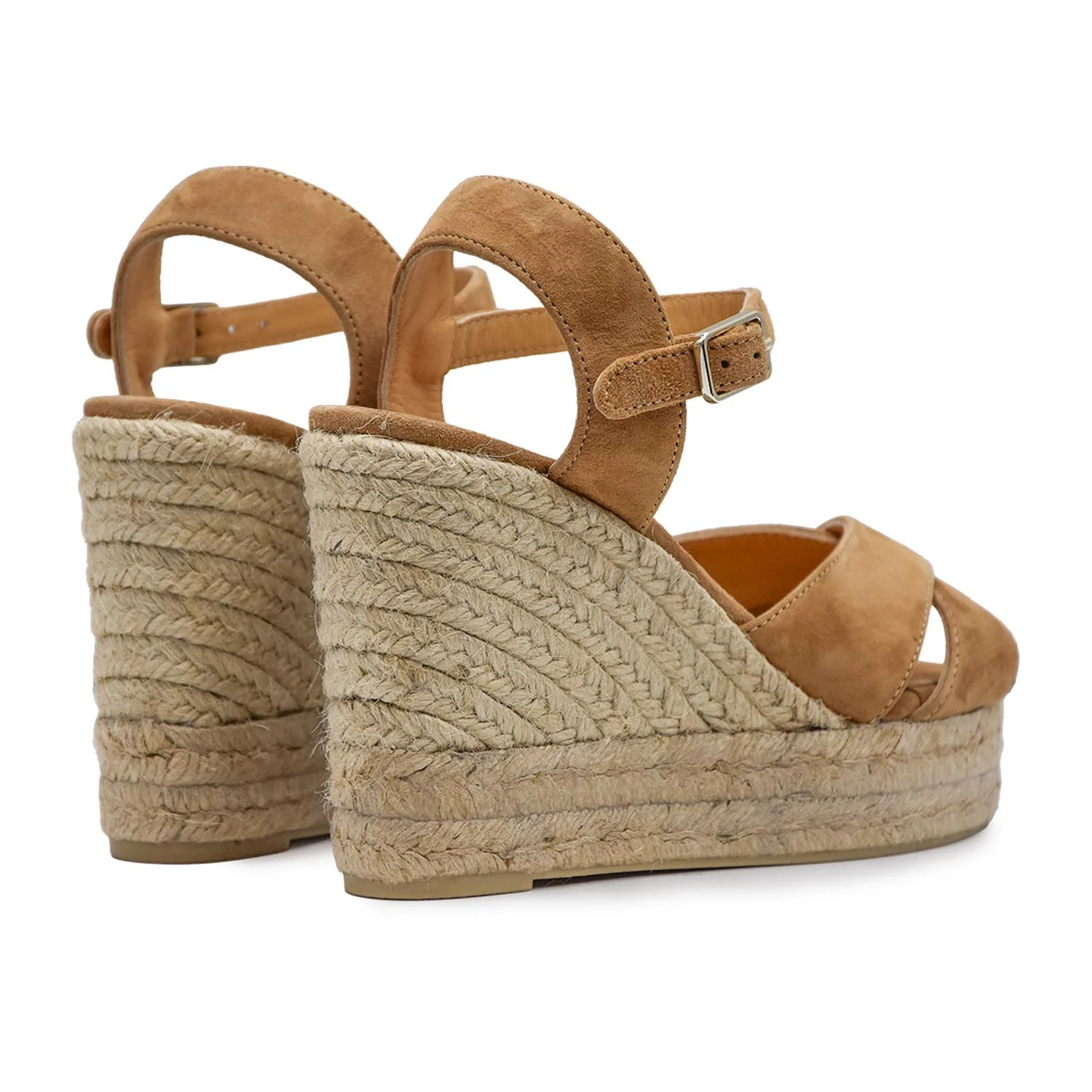 Sandalo Donna Castañer Blaudell Beige Tomaia A Fascia Intrecciata - Image 3