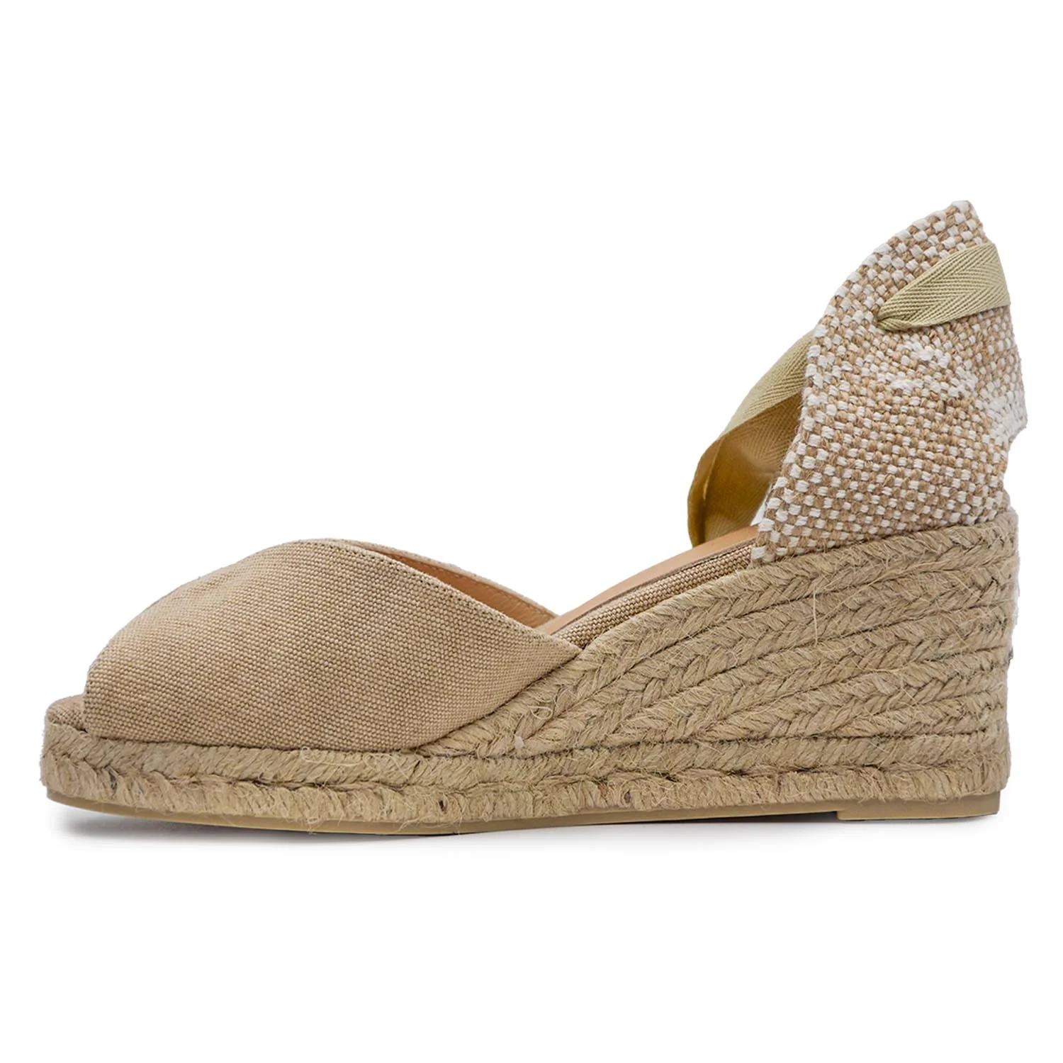 Castañer Bilina Dal Taglio Raffinato Frontale Sandali Sand Donna - Image 4