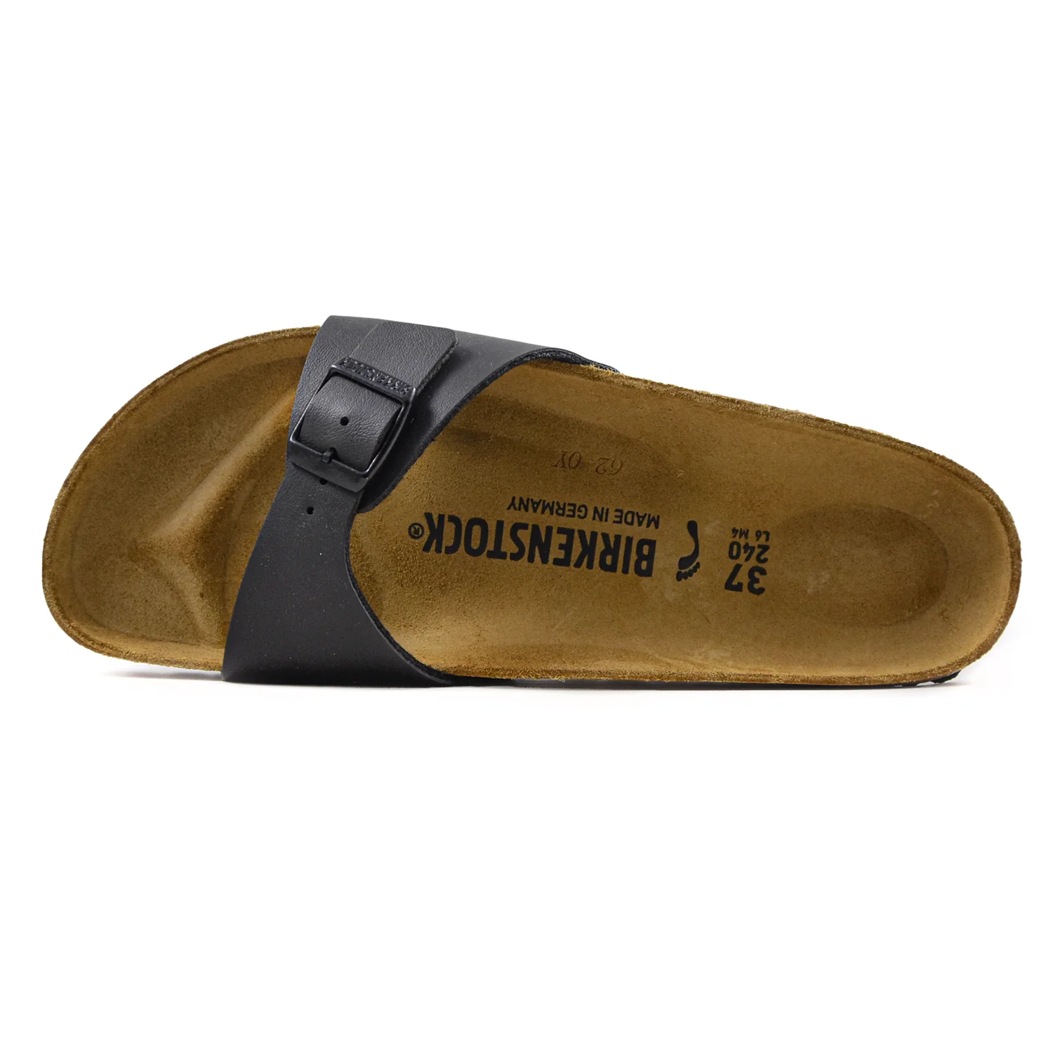 Sandali Birkenstock Madrid Donna Nero Con Plantare Birko-Flor - Image 3