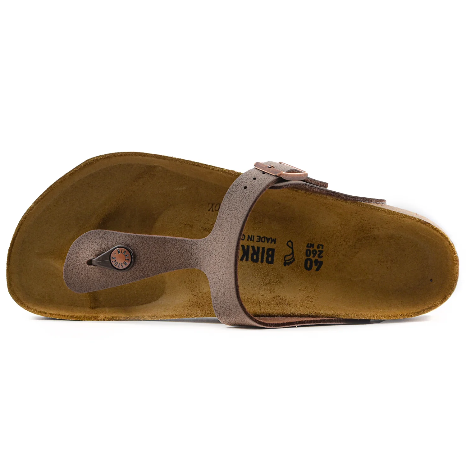 Birkenstock Sandali Donna Gizeh Mocha Con Plantare Anatomico - Image 3
