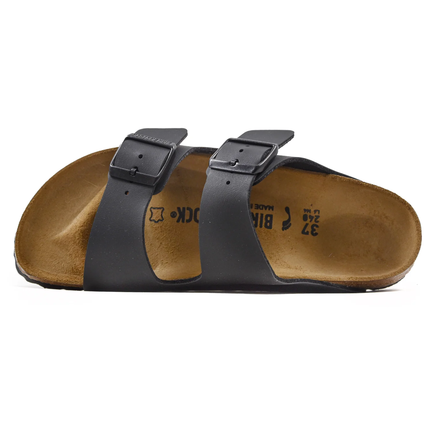 Birkenstock Donna Arizona Nero Made In Germany Privo Di Retro - Image 3