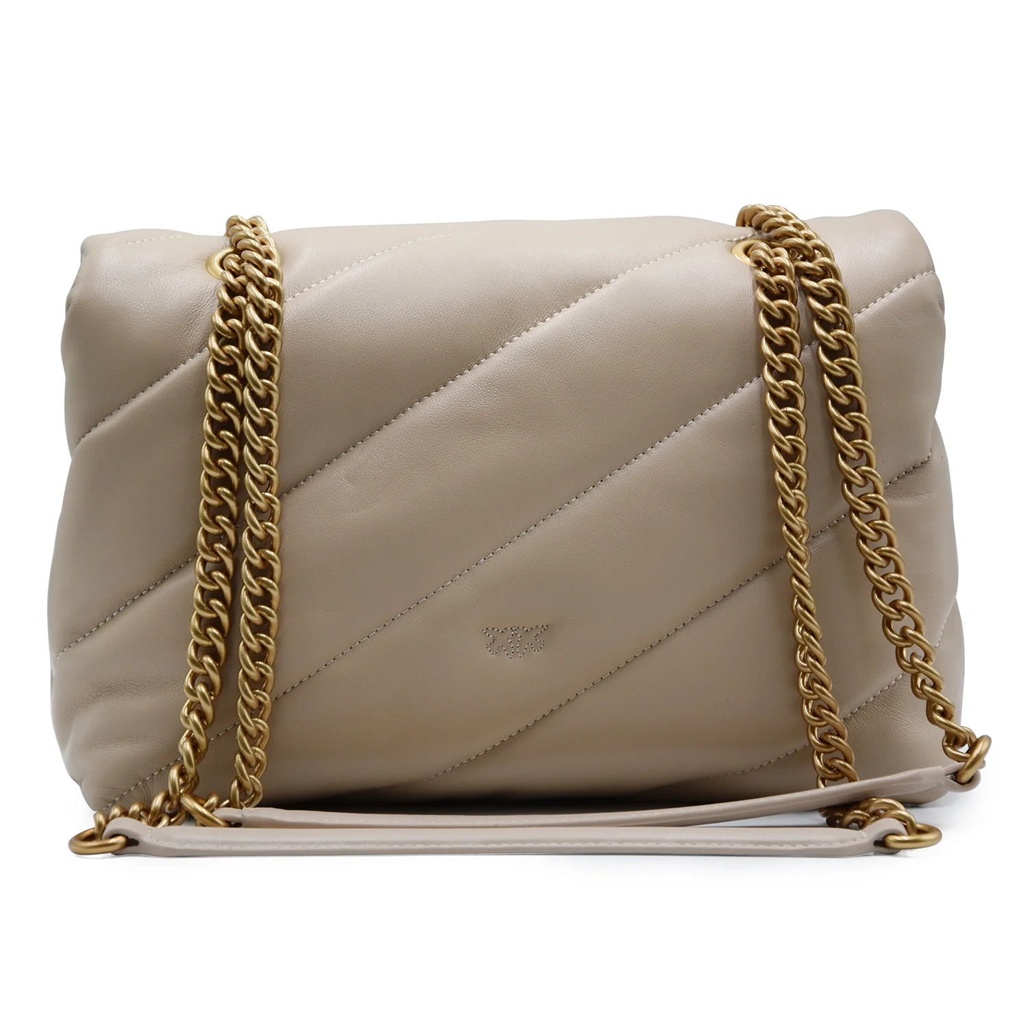 Pinko Borsa Love Puff Classic Cl Da Donna Pelle In Nappa Beige - Image 3