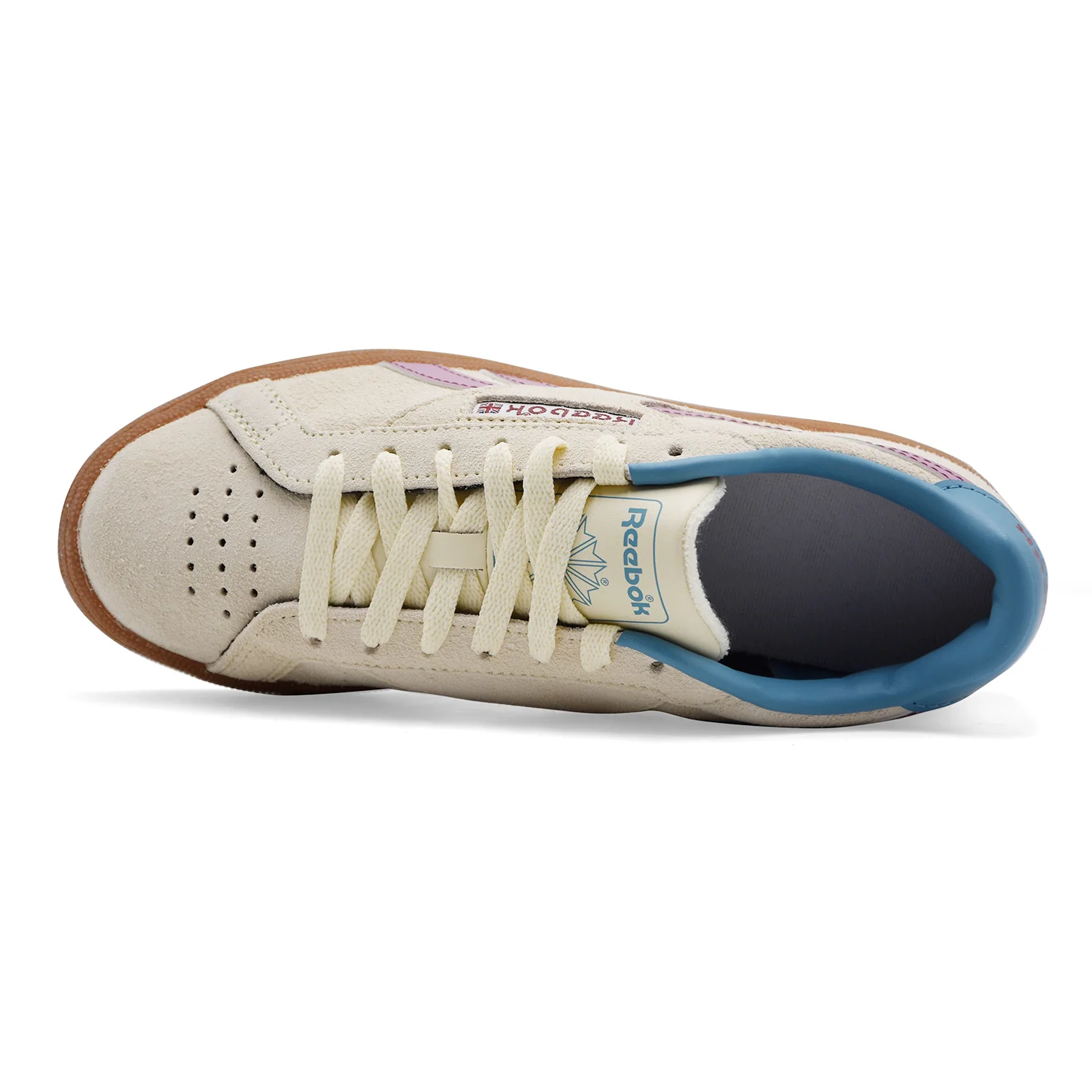 Sneakers Reebok Donna CLUC C GROUNDS UK Pelle Scamosciata Avorio - Image 3