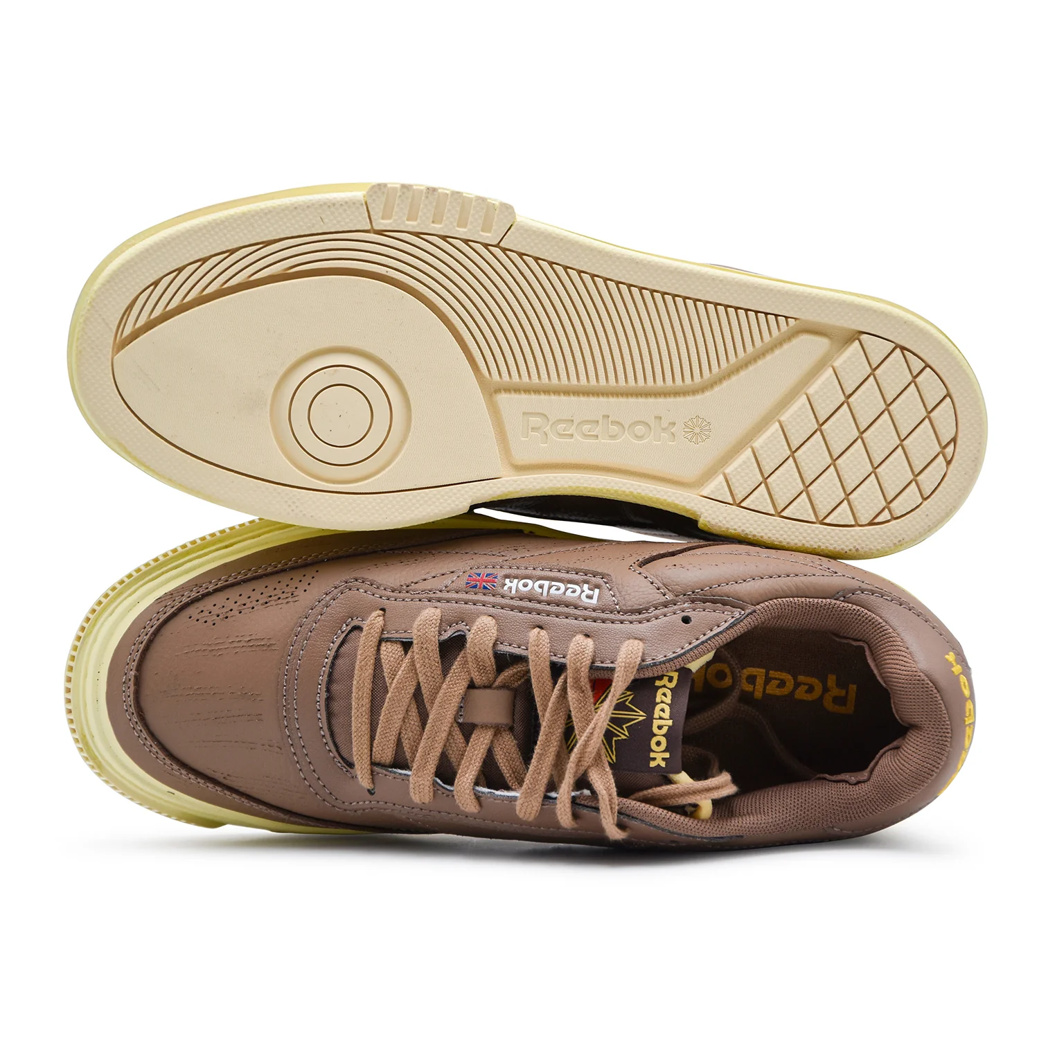 Sneakers Reebok Uomo Club C Ltd Marrone Suola Bianca Vintage - Image 3