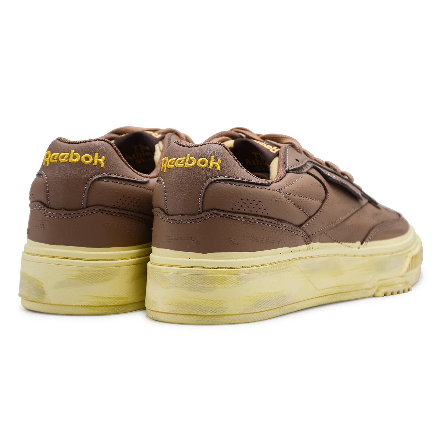 Sneakers Reebok Uomo Club C Ltd Marrone Suola Bianca Vintage - Image 5