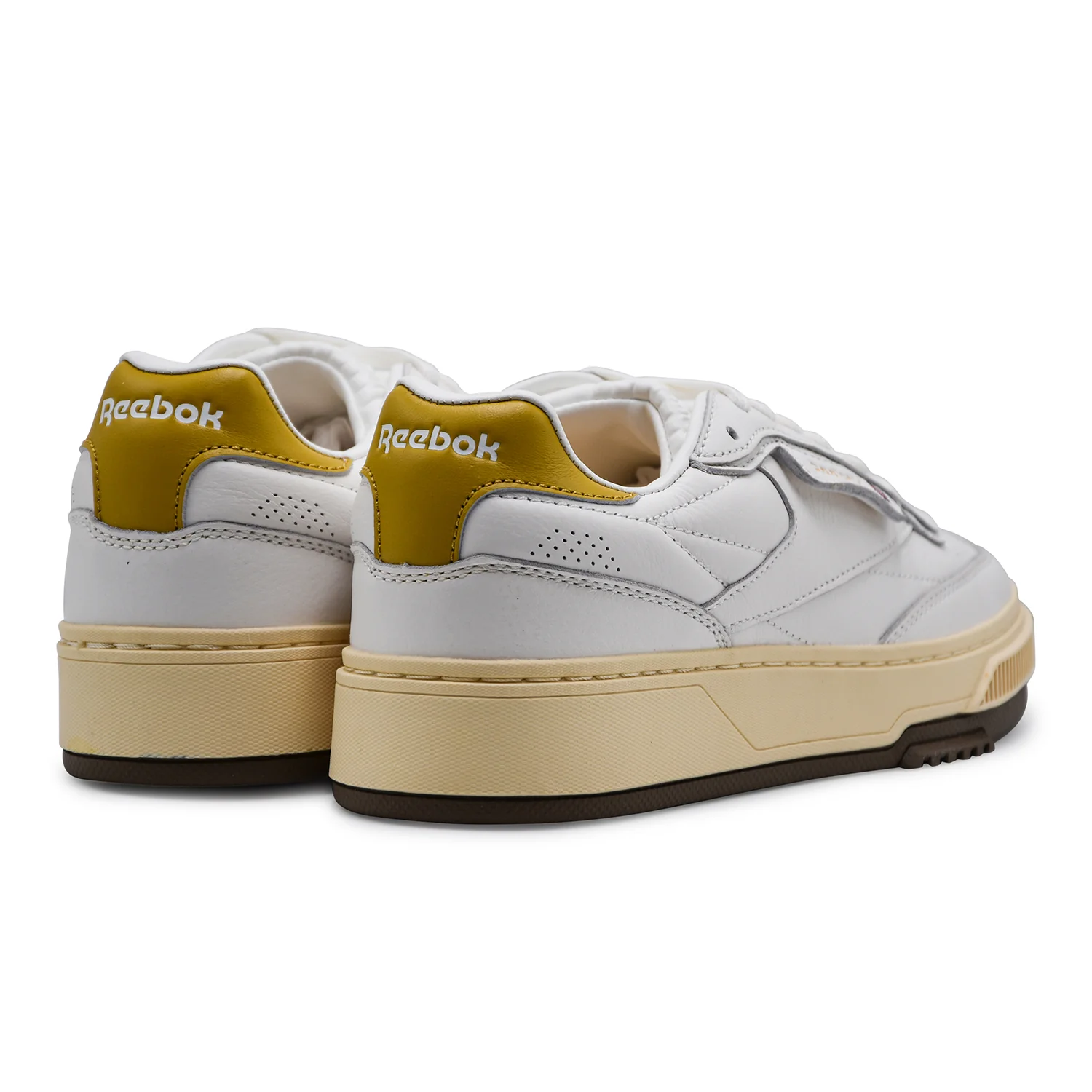 Sneakers Reebok Donna Club C Ltd Bianco Con Dettagli In Giallo - Image 5