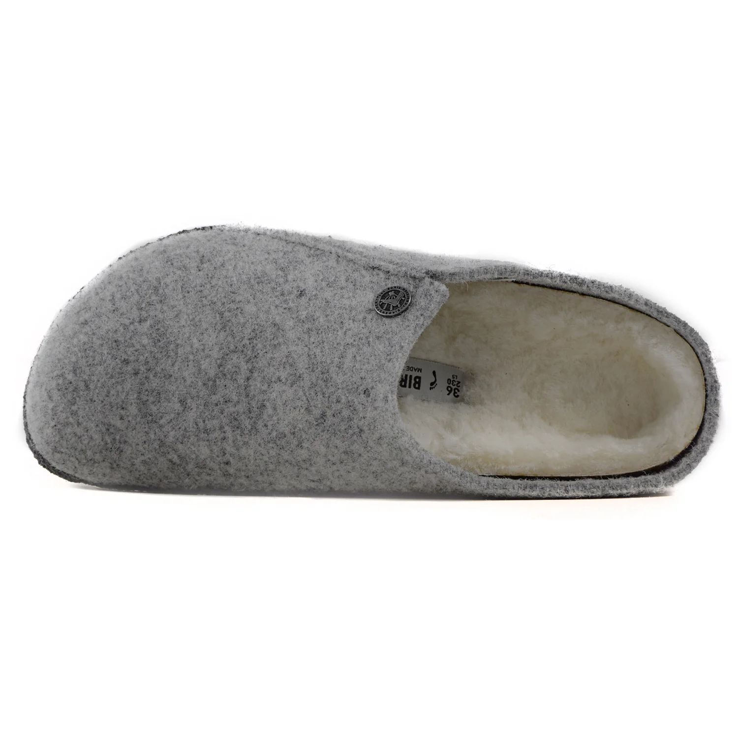 Birkenstock Zermatt Sabot Donna Grigio Plantare Intercambiabile - Image 3