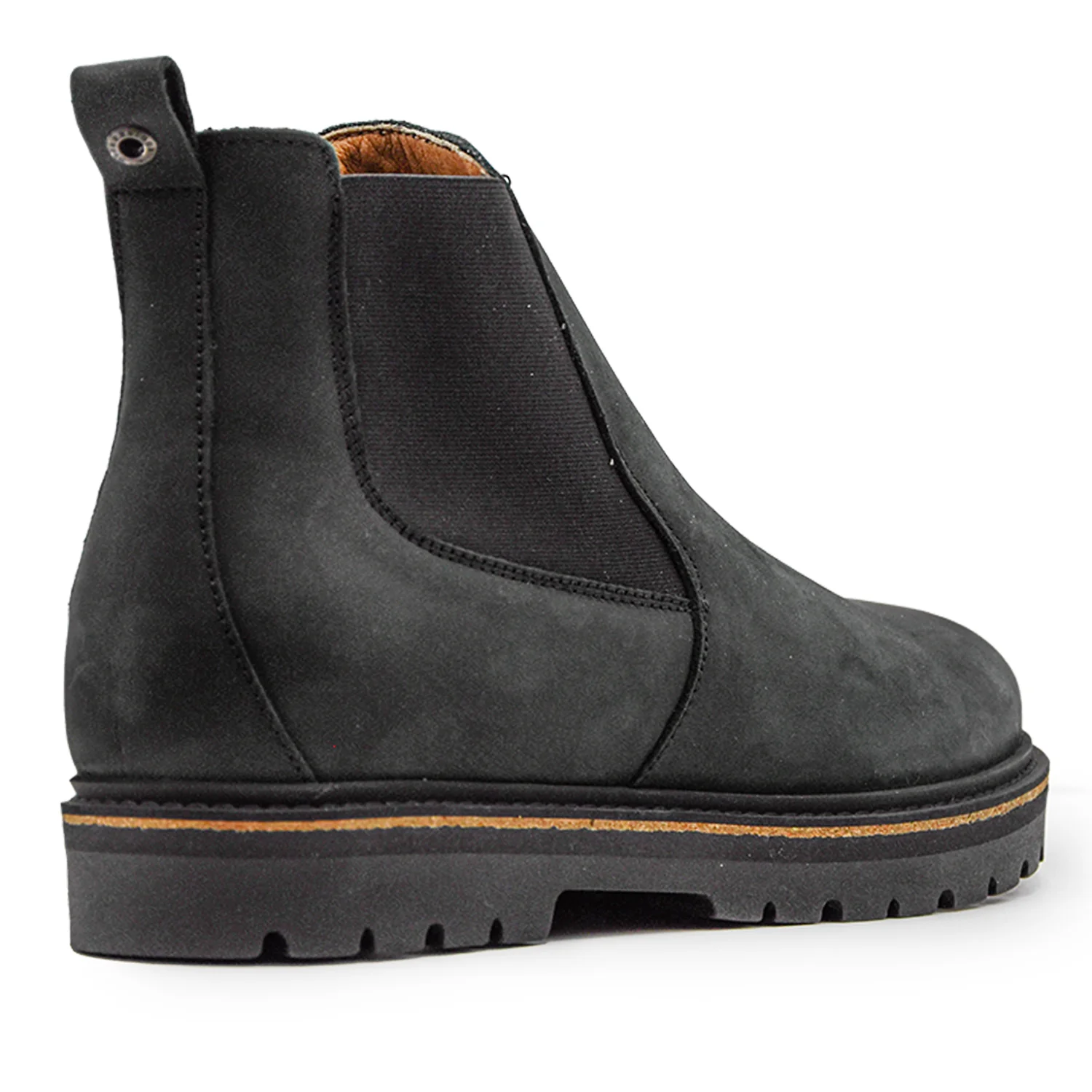 Beatles Birkenstock Stalon Nero Uomo Con Interno In Microfibra - Image 4