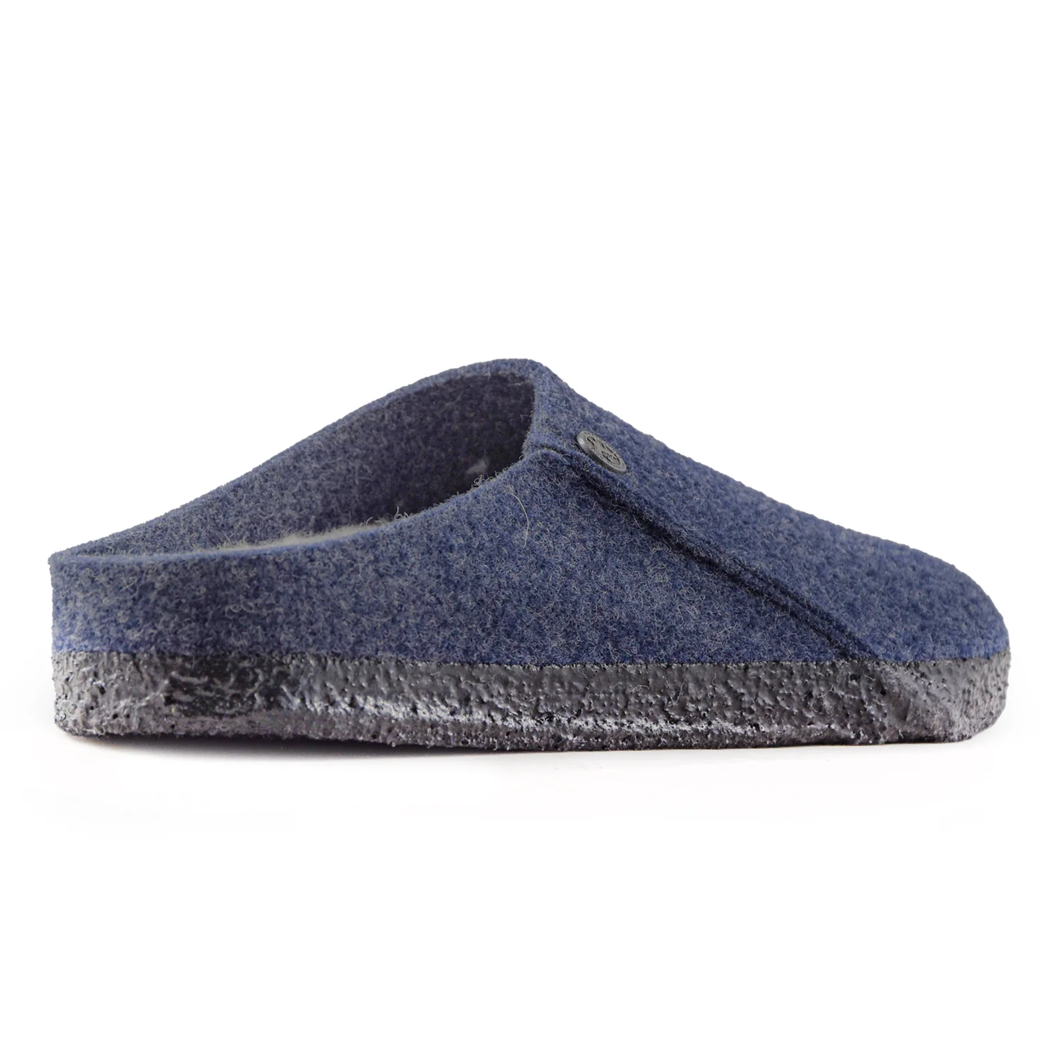Birkenstock Sabot Uomo Zermatt Feltro Lana Blu Plantare Shearling - Image 3