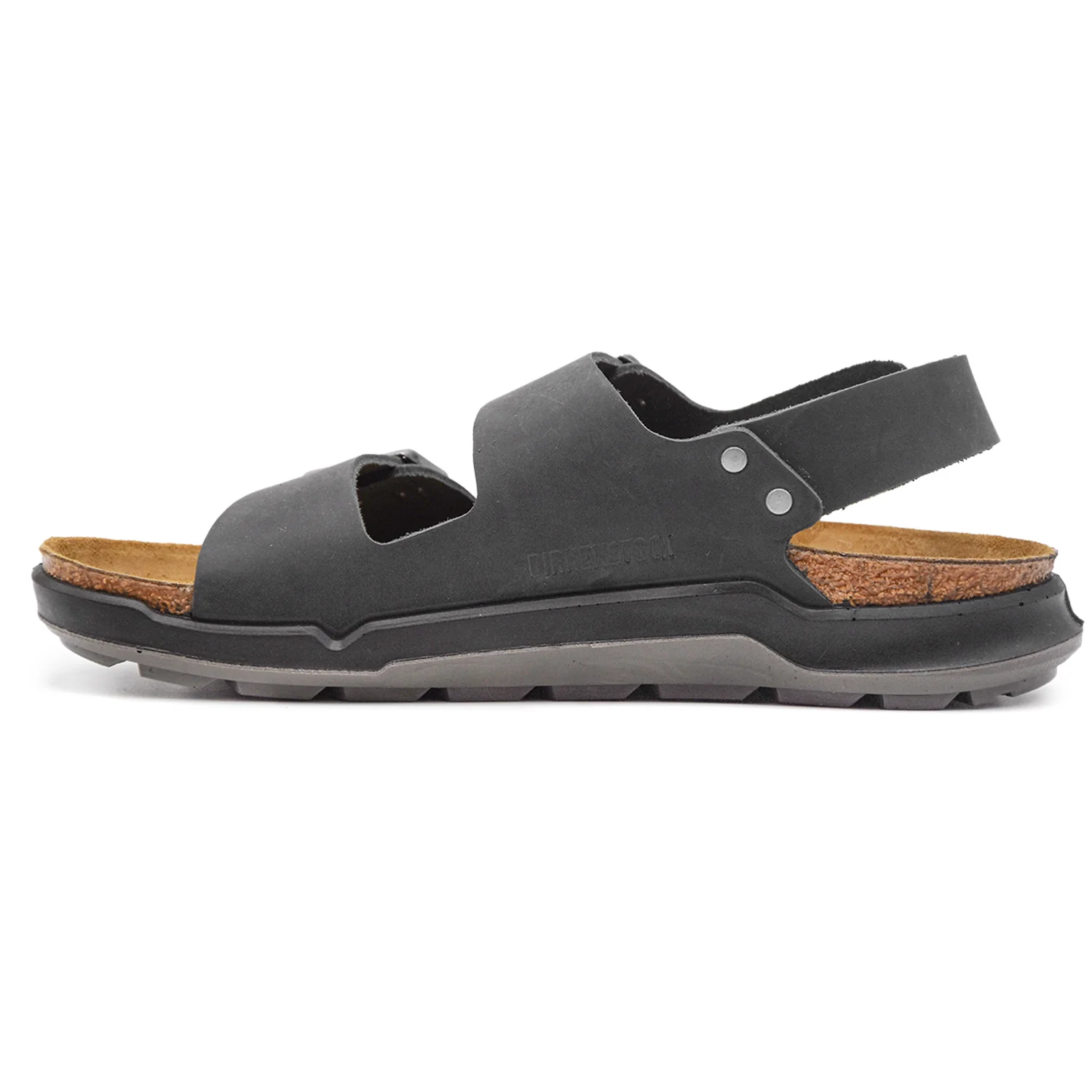 Birkenstock Uomo Sandali Milano CT M Nero Dagli Ampi Cinturini - Image 2