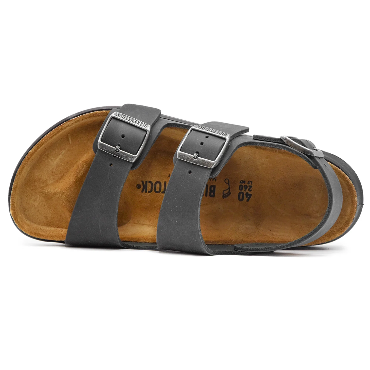 Birkenstock Uomo Sandali Milano CT M Nero Dagli Ampi Cinturini - Image 3