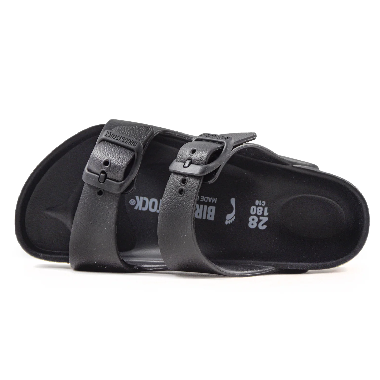 Sandali Birkenstock Bambino Arizona Nero Materiale Eva Con Fibbie - Image 3