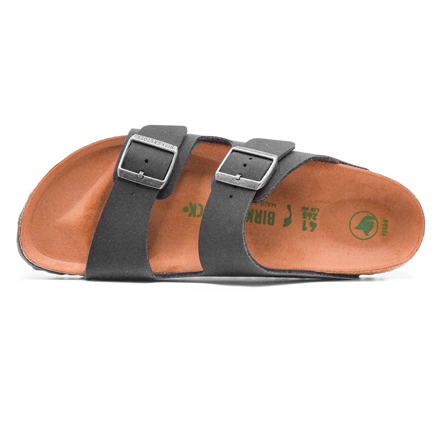 Sandali Birkenstock Arizona Nero Uomo Vegan Resistente All'Usura - Image 3