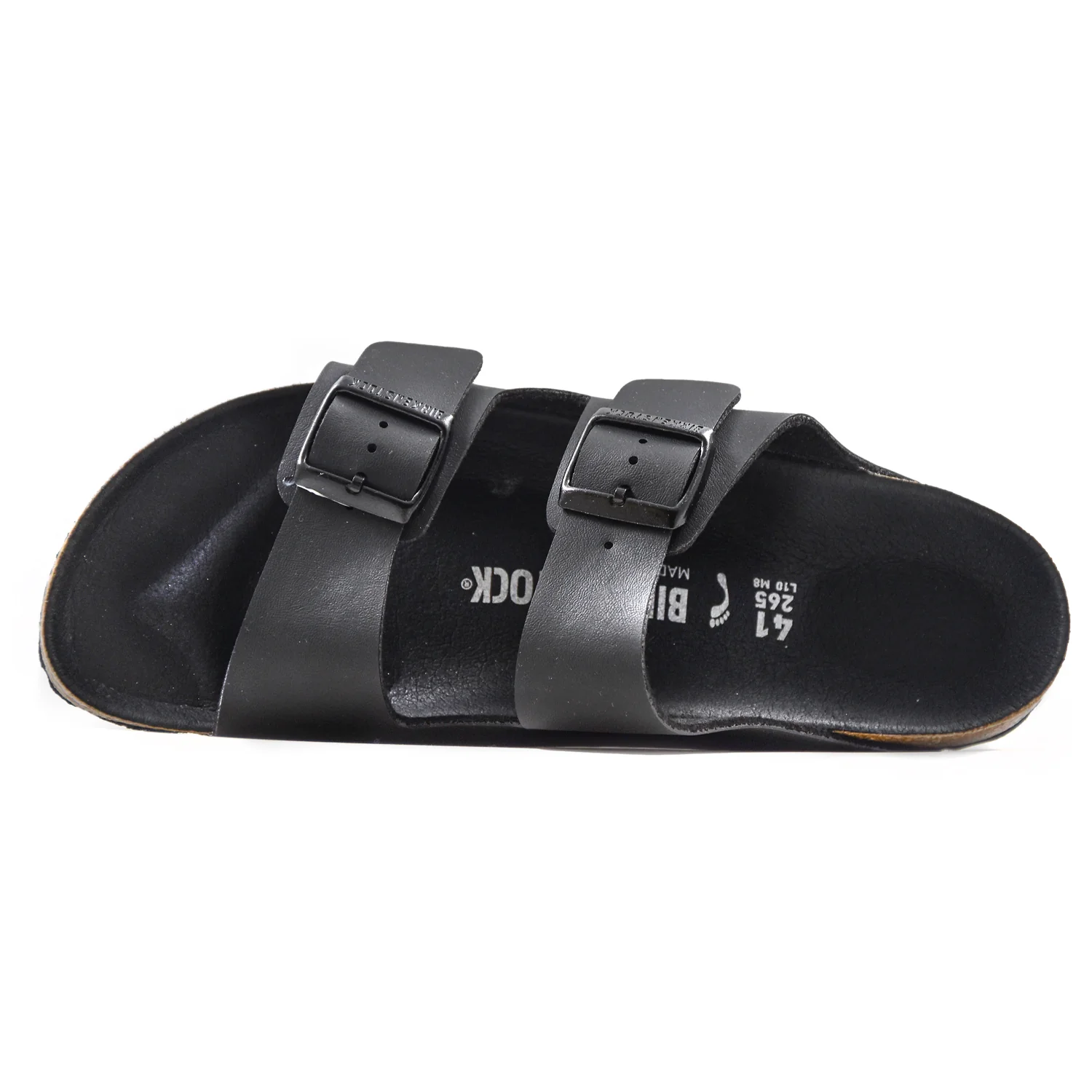 Birkenstock Sandali Arizona Uomo Nero Con Fibbie Ad Ardiglione - Image 3