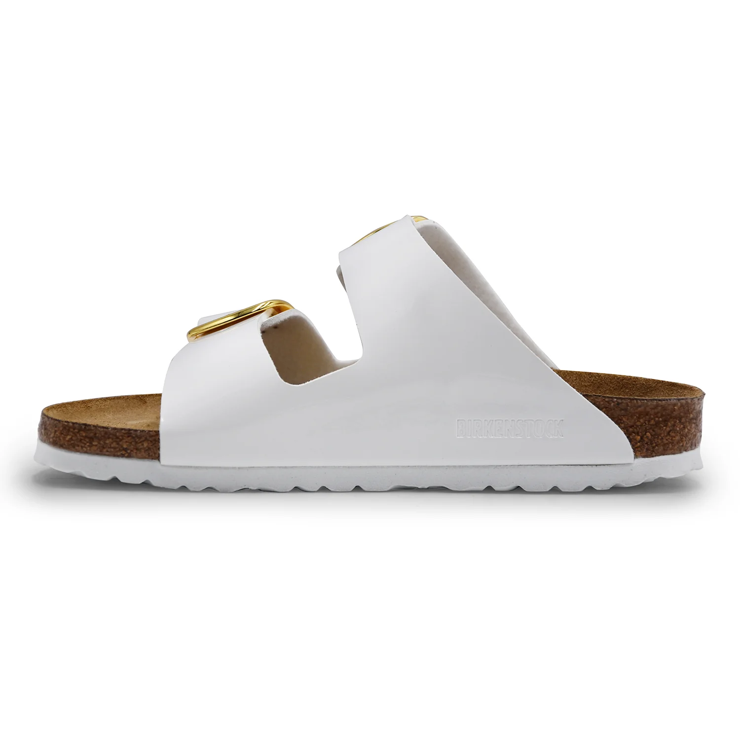 Sandali Birkenstock Arizona Donna Big Buckle Verniciato Bianco - Image 3