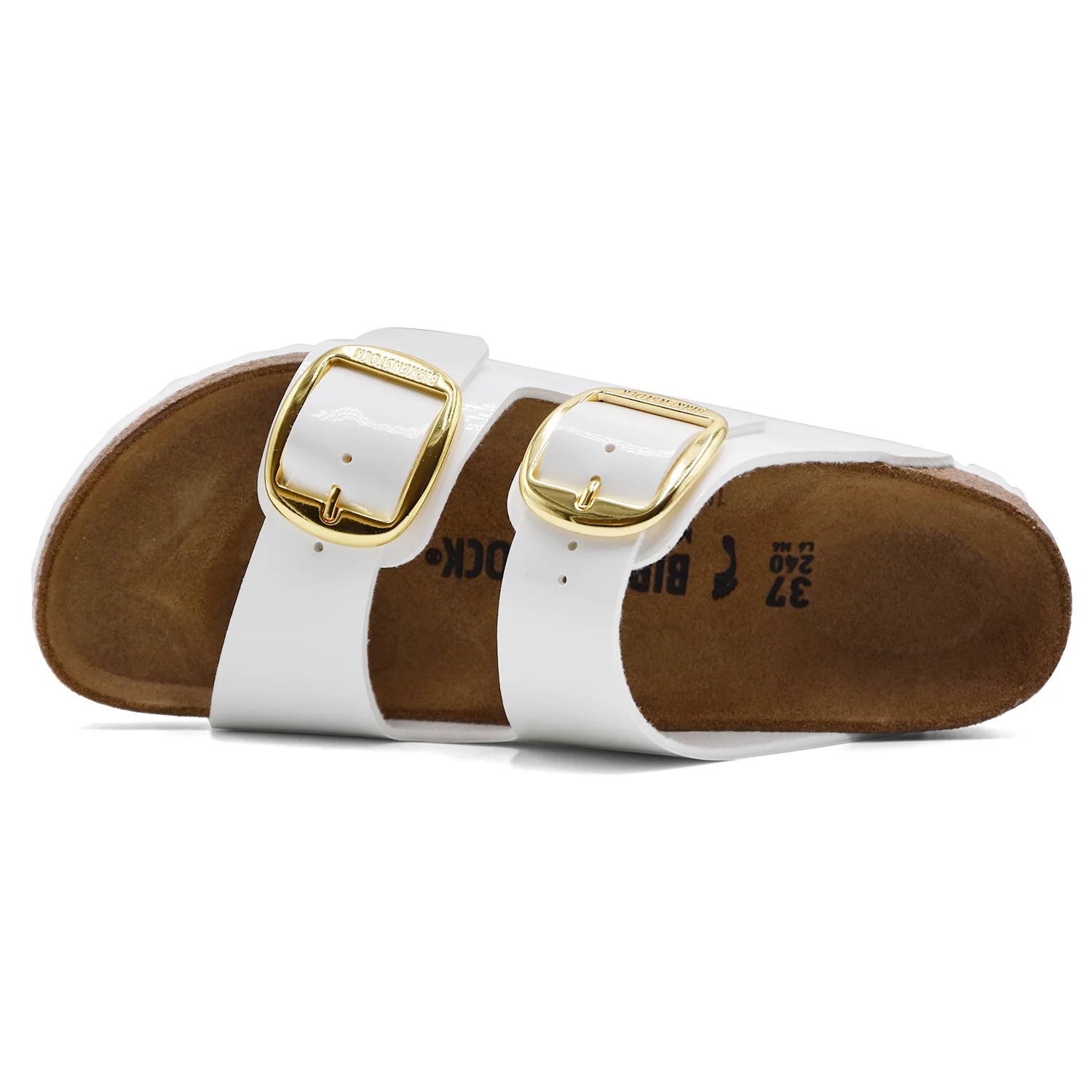 Sandali Birkenstock Arizona Donna Big Buckle Verniciato Bianco - Image 4