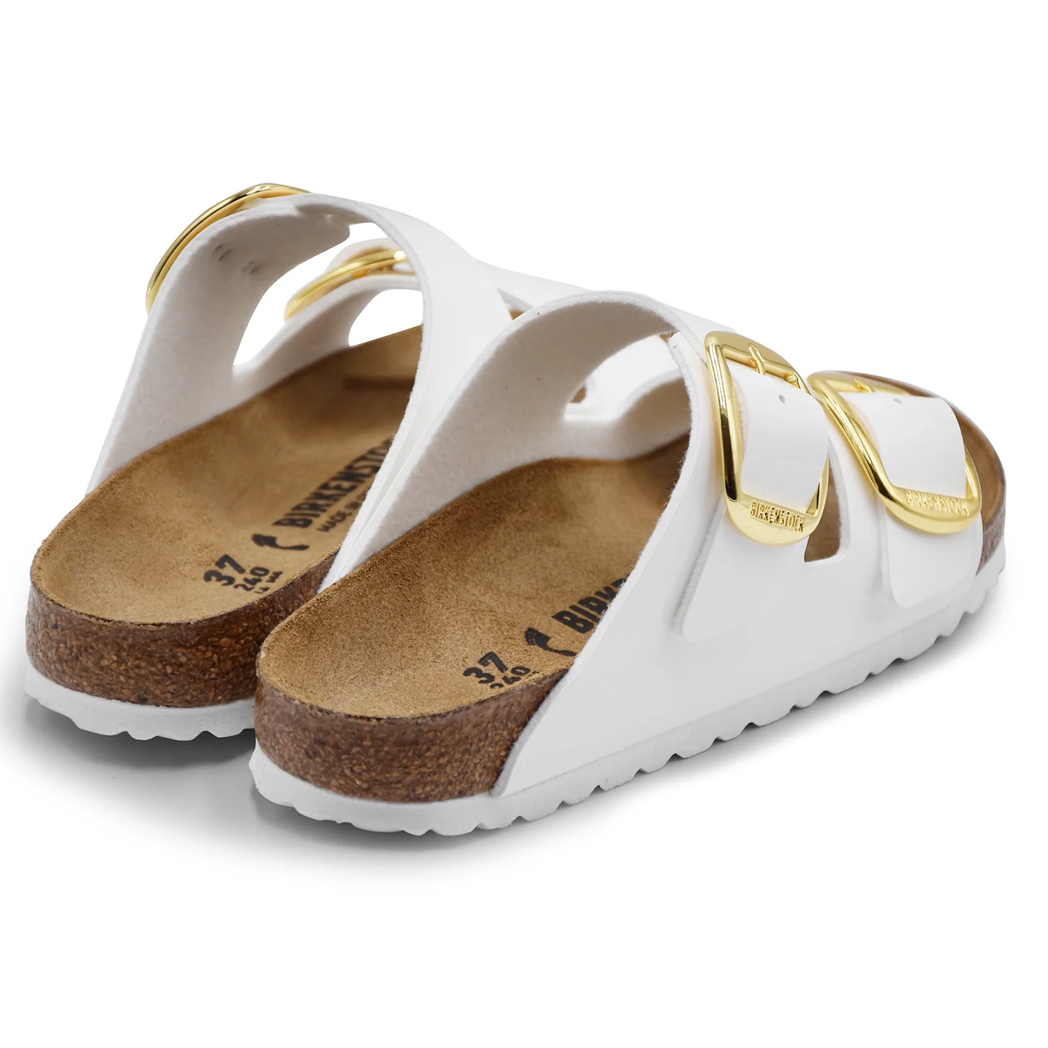 Sandali Birkenstock Arizona Donna Big Buckle Verniciato Bianco - Image 5