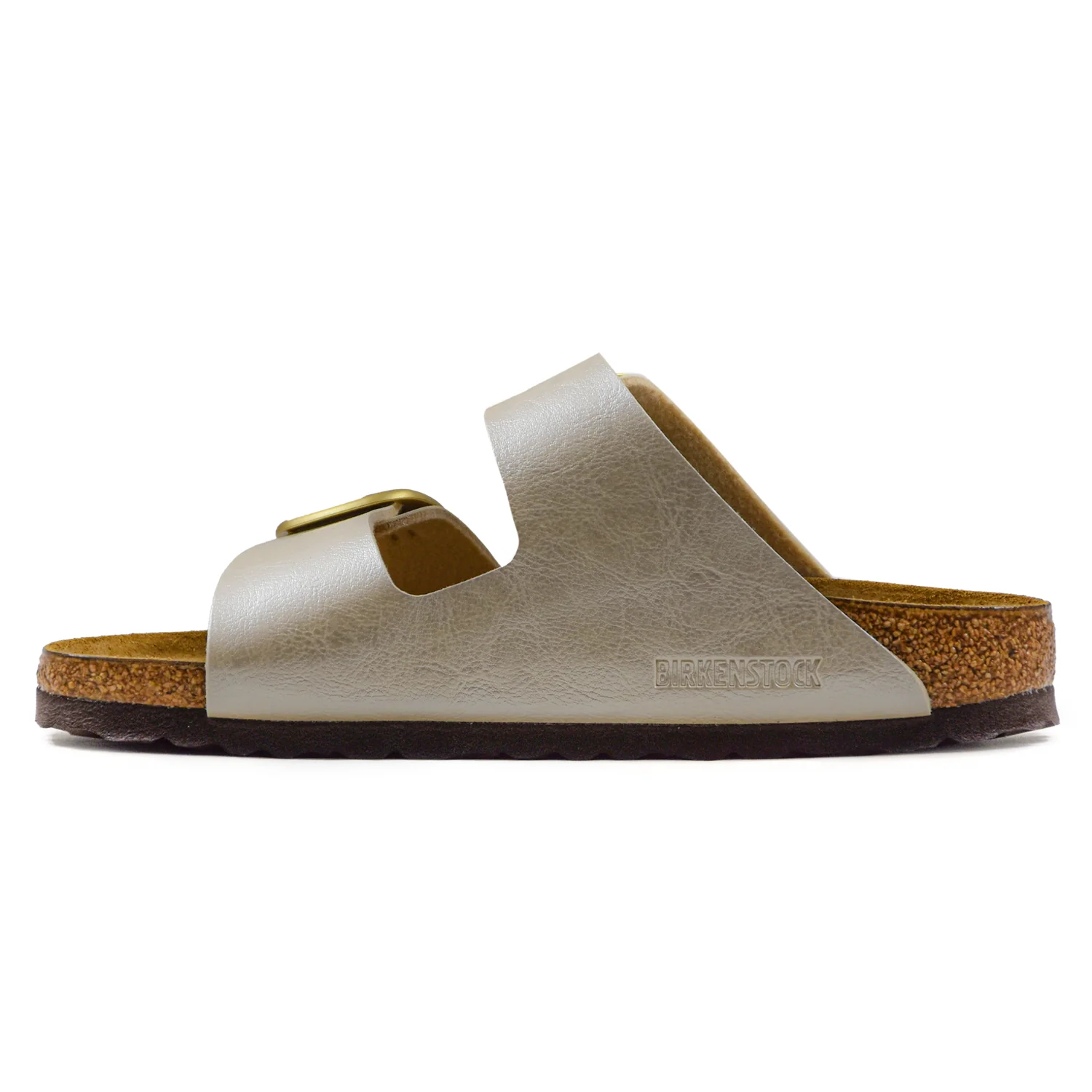 Birkenstock Big Buckle Sandali Donna Bianco Fibbie Oro Logate - Image 2