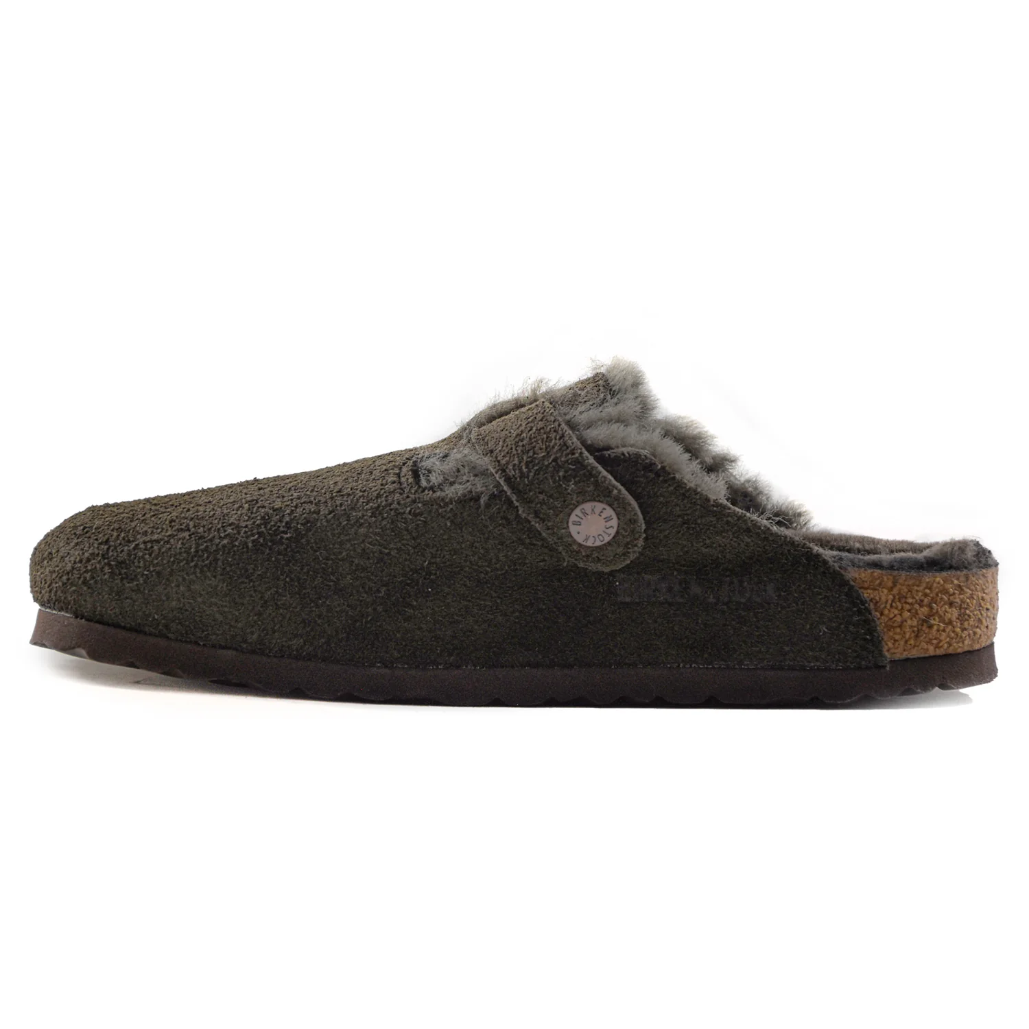Birkenstock Boston VL Shearling Sabot Donna In Camoscio Suola EVA - Image 2