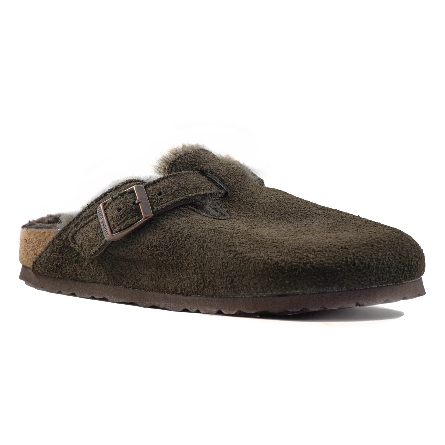 Birkenstock Boston VL Shearling Sabot Donna In Camoscio Suola EVA - Image 3