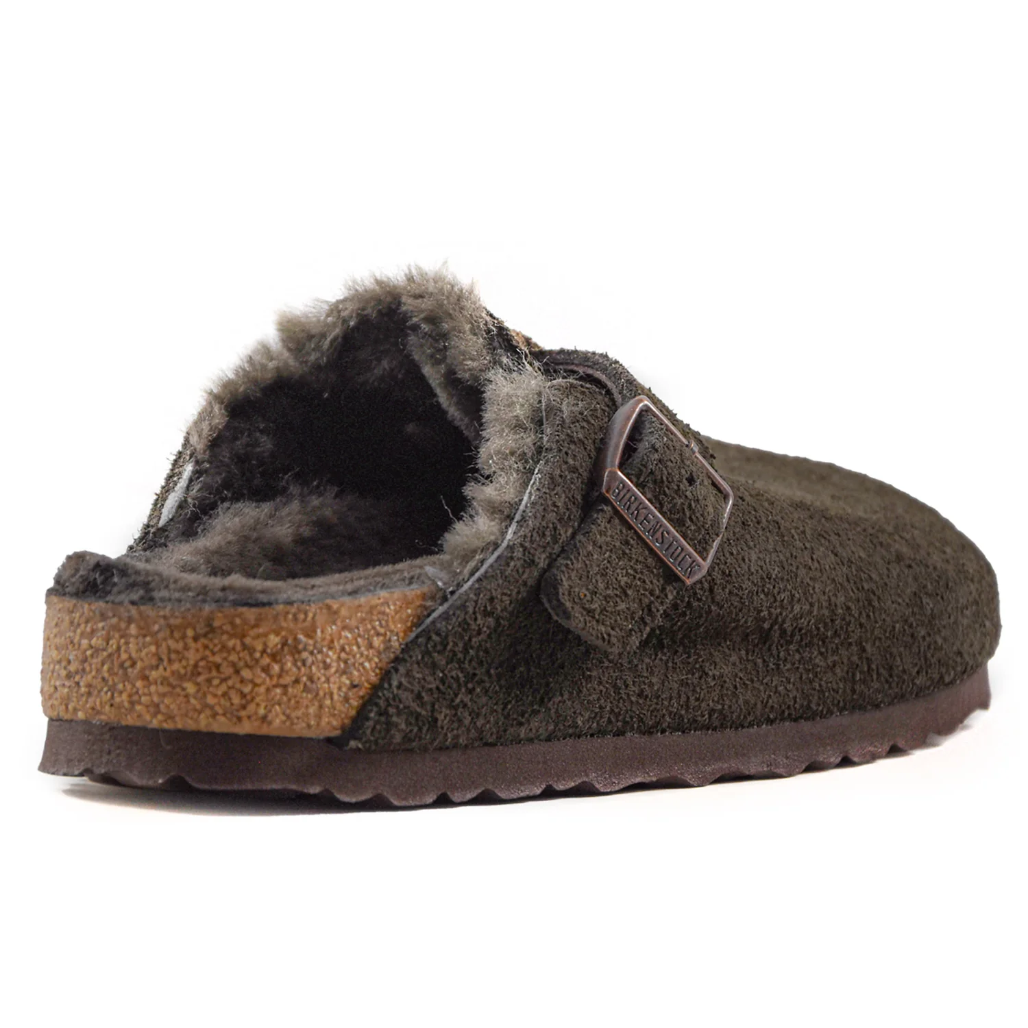 Birkenstock Boston VL Shearling Sabot Donna In Camoscio Suola EVA - Image 4