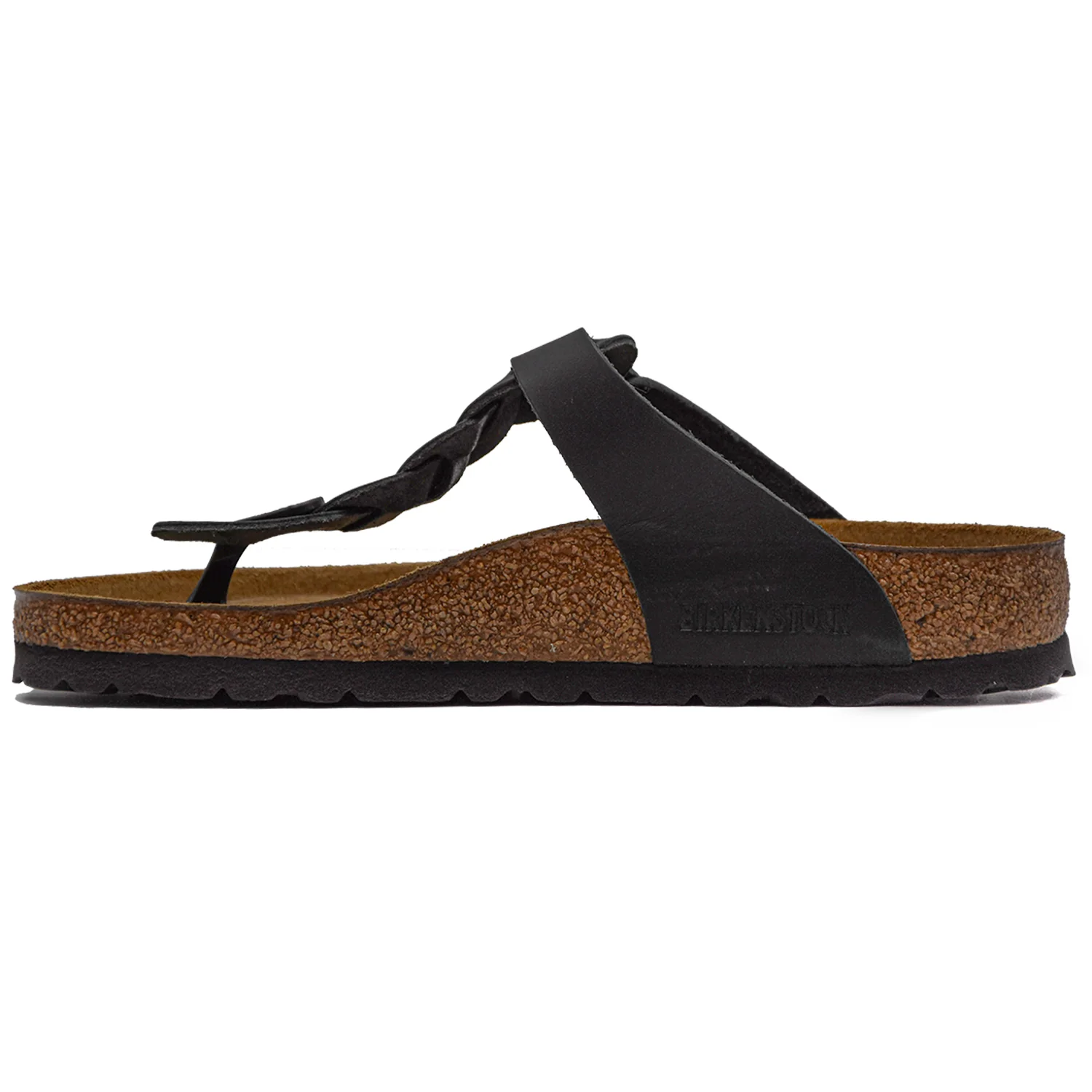 Birkenstock Gizeh Nero Donna Sandali Con Cinturini Ad Intreccio - Image 3