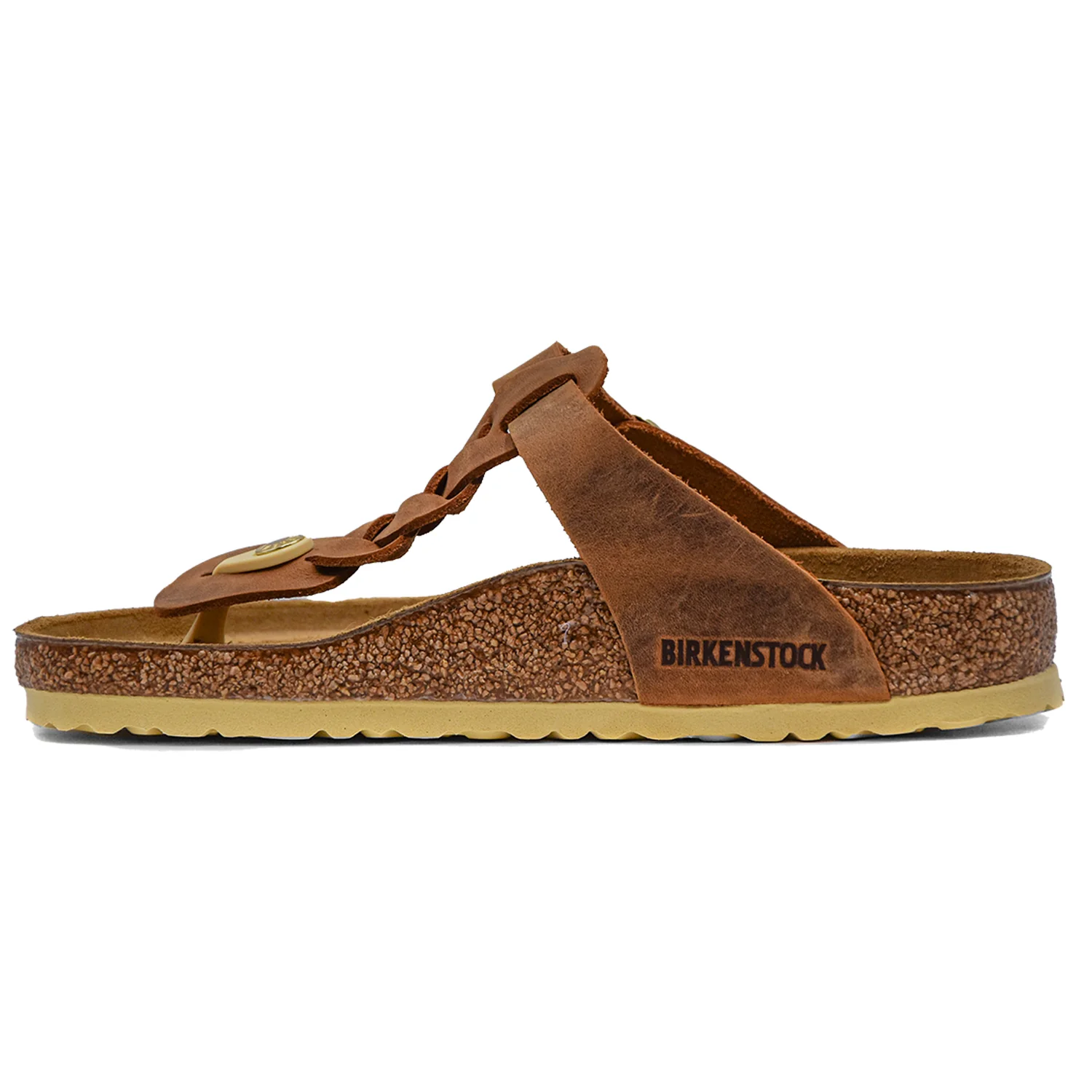 Birkenstock Gizeh Sandalo Donna Cuoio Motivo A Intreccio Frontale - Image 3