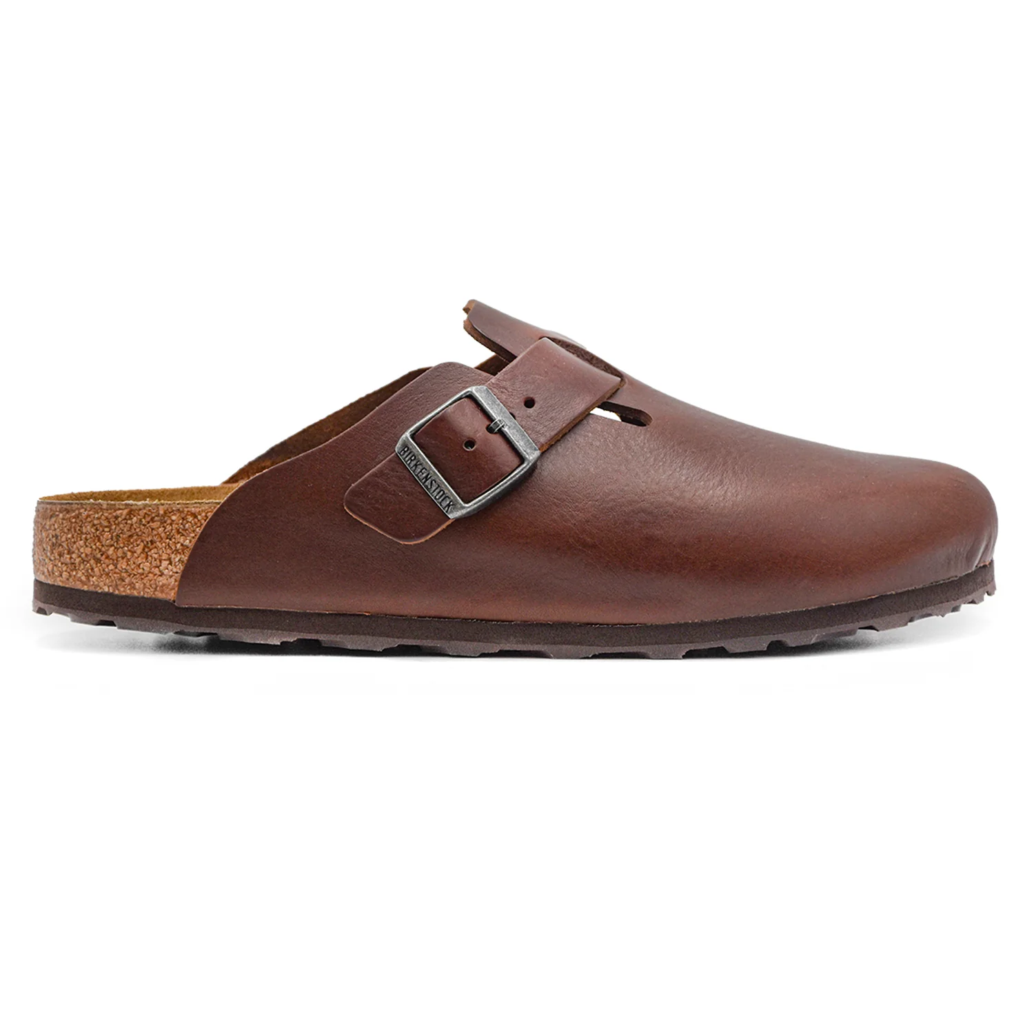 Birkenstock Boston Grip Sabot Uomo Marrone Dal Look Vintage
