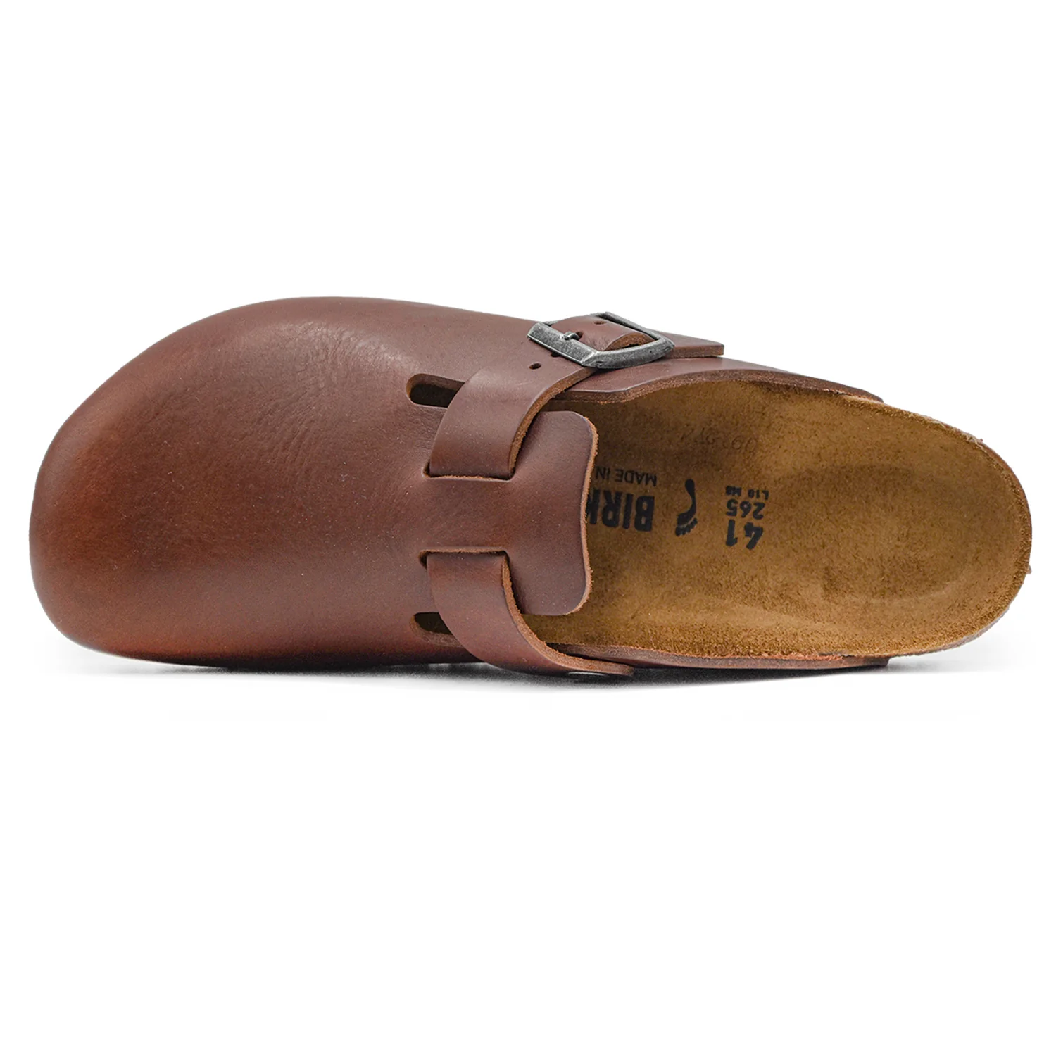 Birkenstock Boston Grip Sabot Uomo Marrone Dal Look Vintage - Image 2