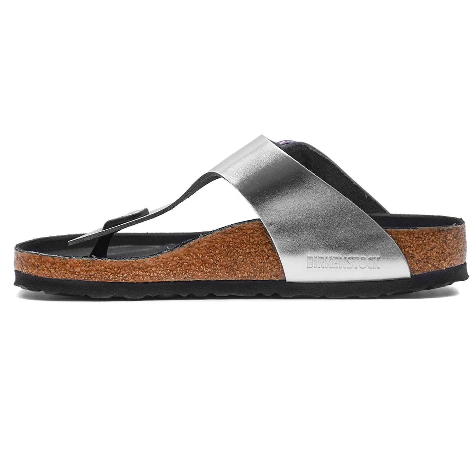 Sandali Birkenstock Donna Silver Lucido Ravviva Stile Iconico - Image 3
