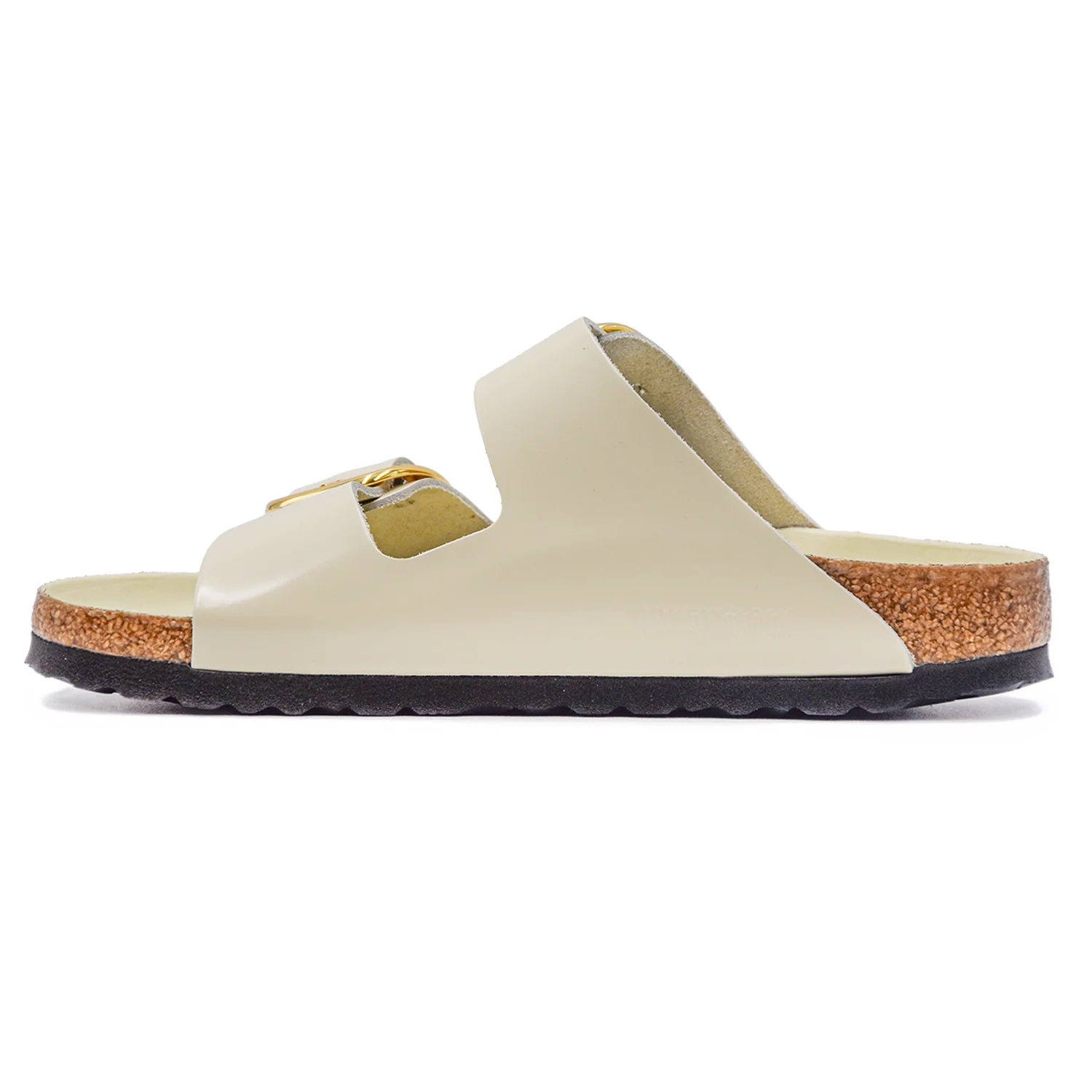 Birkenstock Sandali Donna Big Buckle Ecrù Dalla Pelle Naturale - Image 2