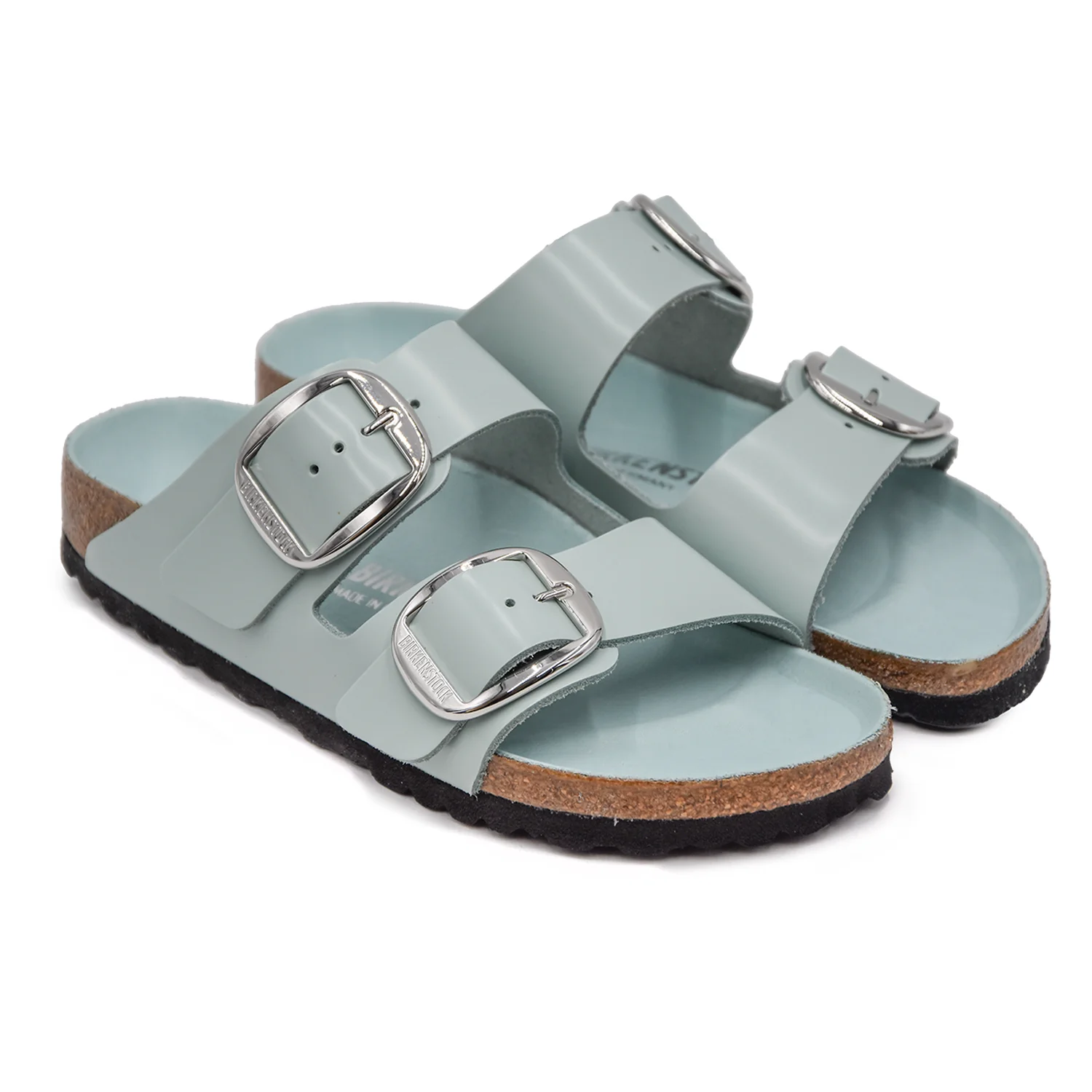 Birkenstock Donna Arizona Buckle Turchese Dalla Finitura Laccata - Image 2