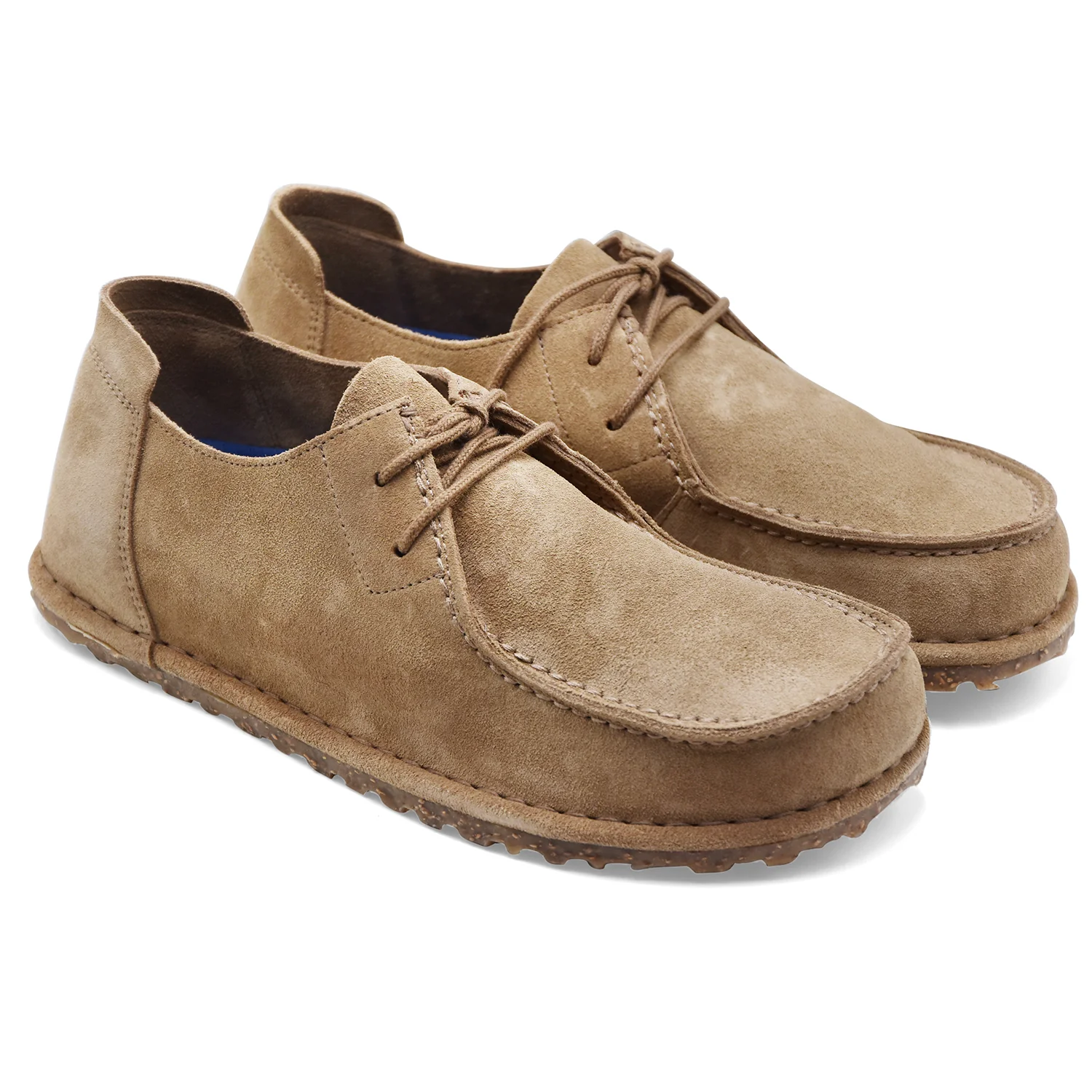 Allacciata Birkenstock Utti Lace Uomo Taupe Pelle Scamosciata - Image 2