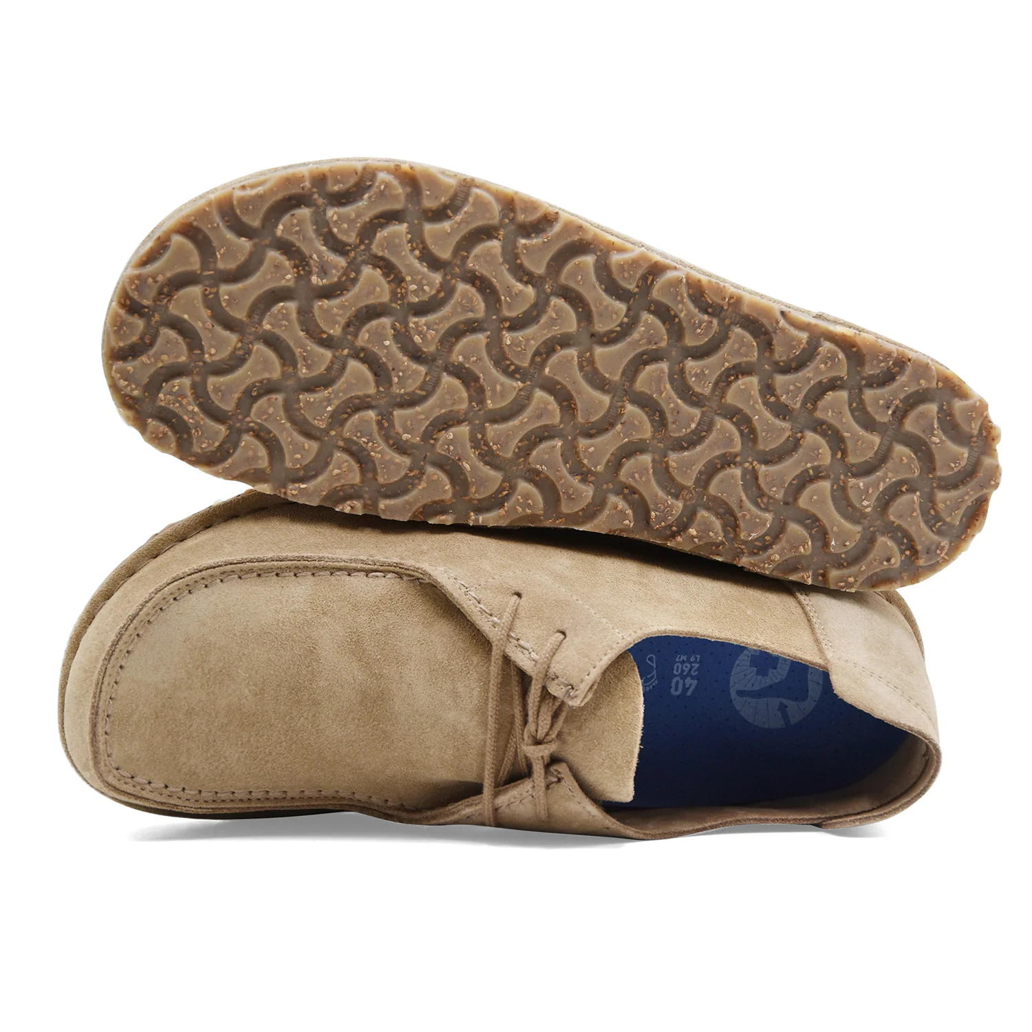 Allacciata Birkenstock Utti Lace Uomo Taupe Pelle Scamosciata - Image 3