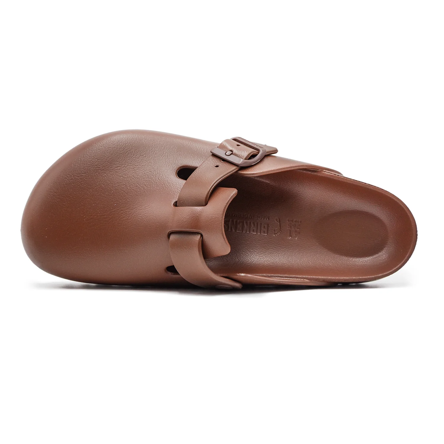 Sabot Birkenstock Boston Eva Marrone Donna Delicato Sulla Pelle - Image 3