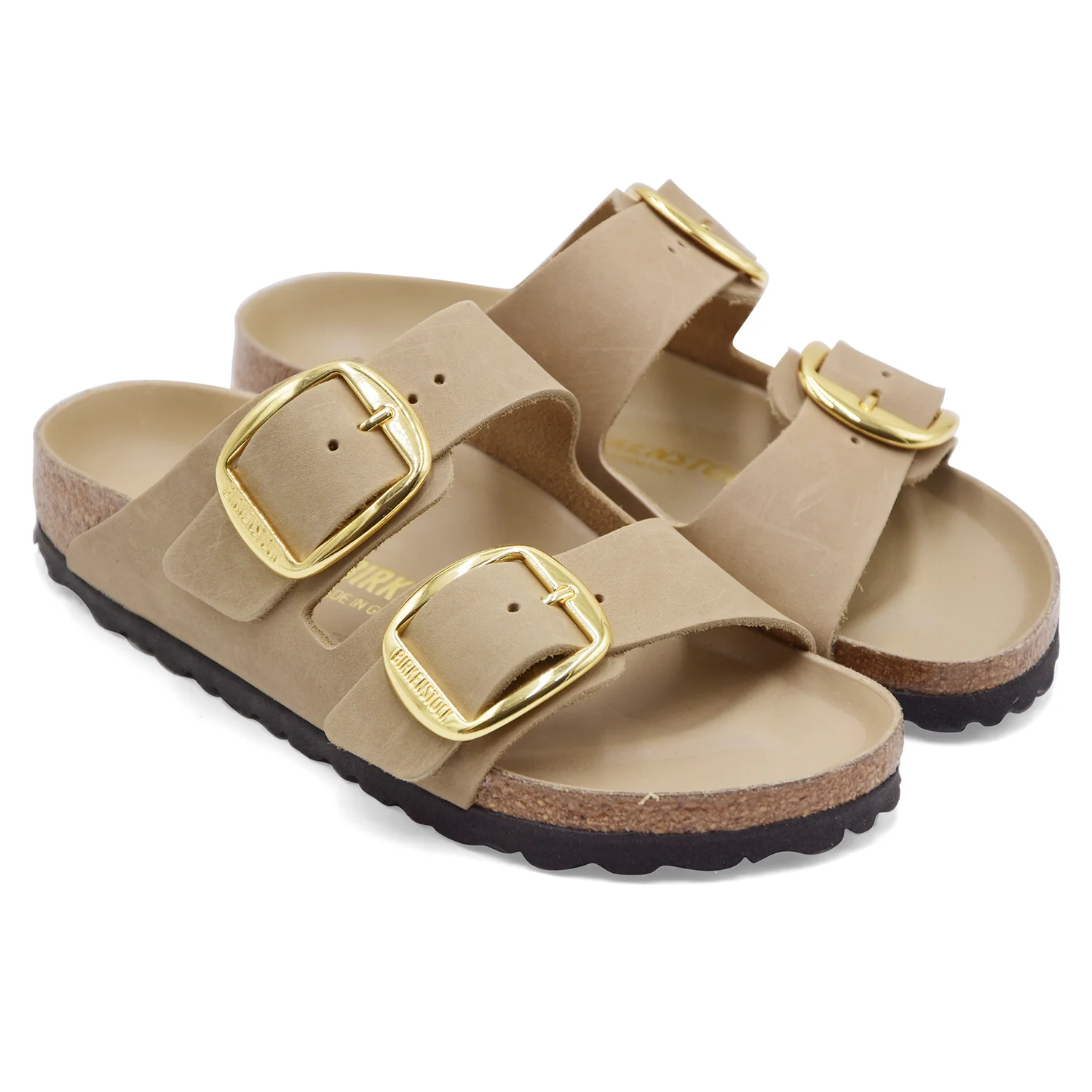 Sandali Birkenstock Donna Arizona Big Buckle Pelle Tabacco Brown - Image 3