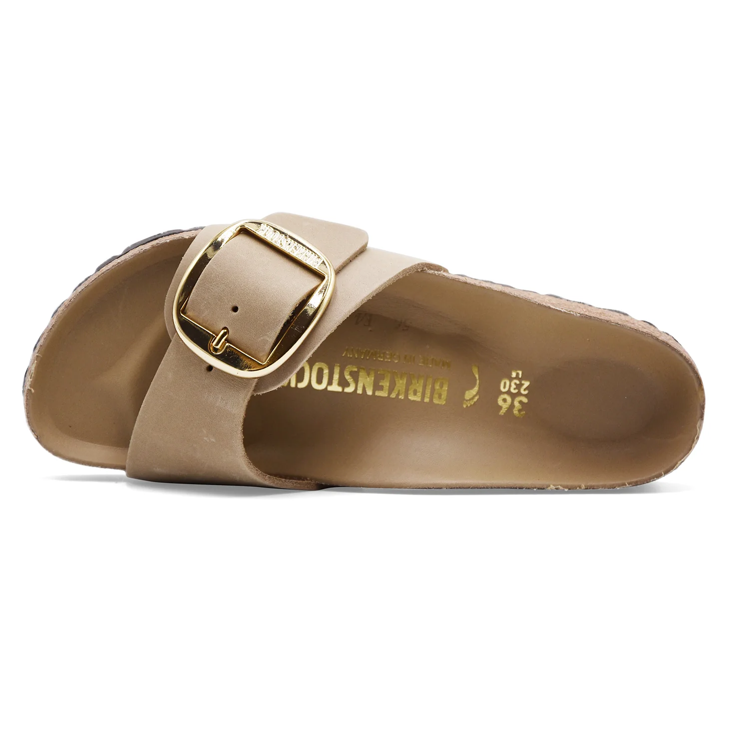 Sandali Birkenstock Madrid Big Buckle Tabacco Brown Pelle Oleata - Image 4