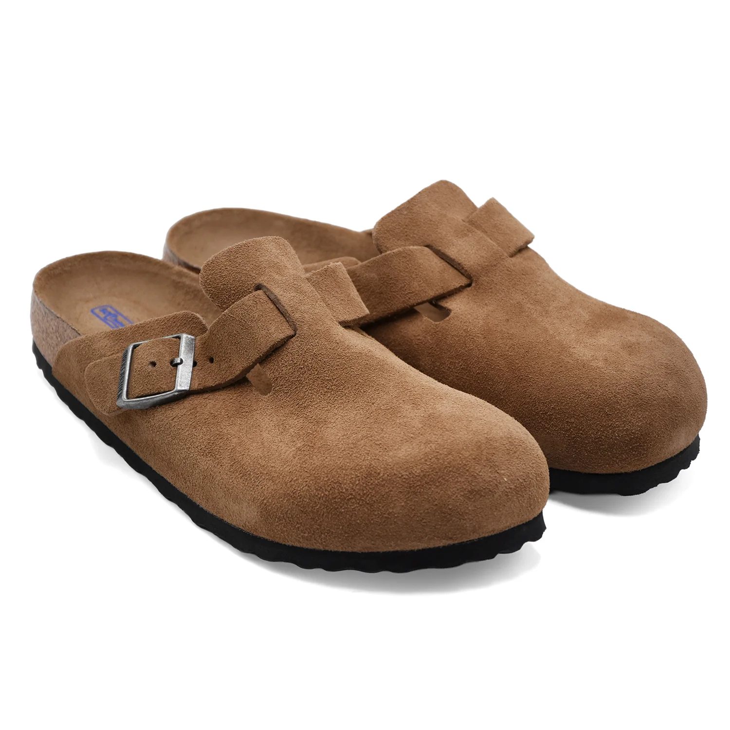 Sabot Birkenstock Boston Uomo Soft Footbed Marrone Dark Tea Tonal - Image 2