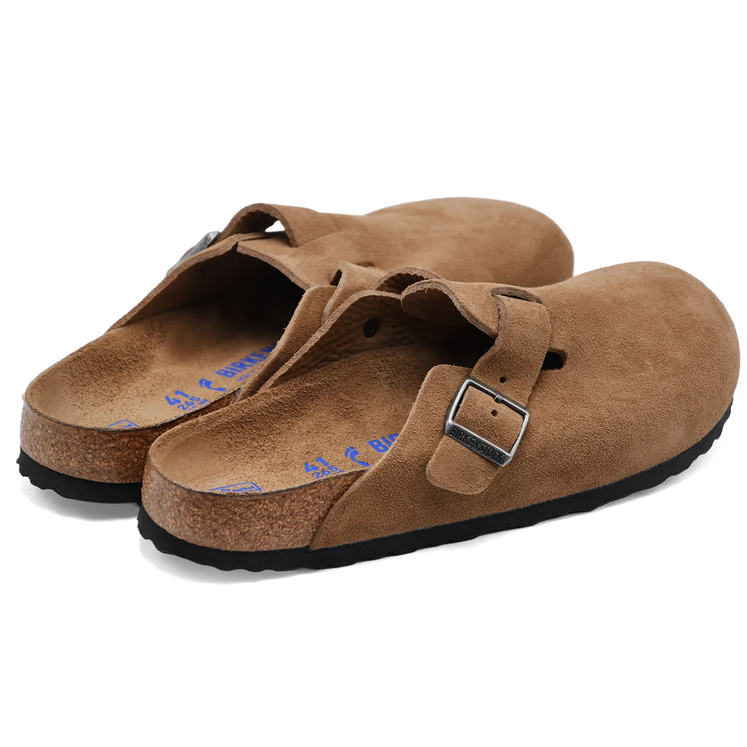Sabot Birkenstock Boston Uomo Soft Footbed Marrone Dark Tea Tonal - Image 3