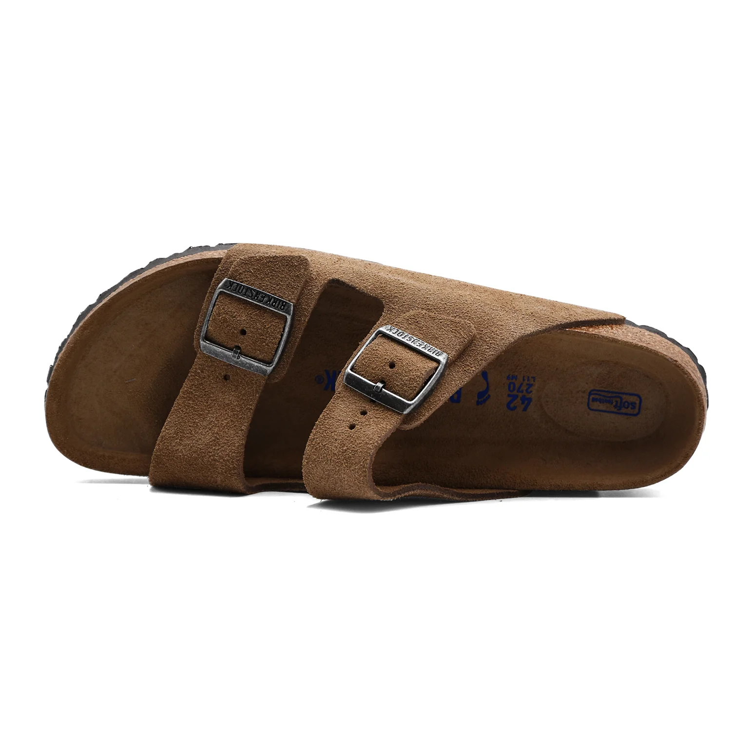 Sandali Birkenstock Arizona Soft Footbed Uomo Dark Tea Tonal - Image 5