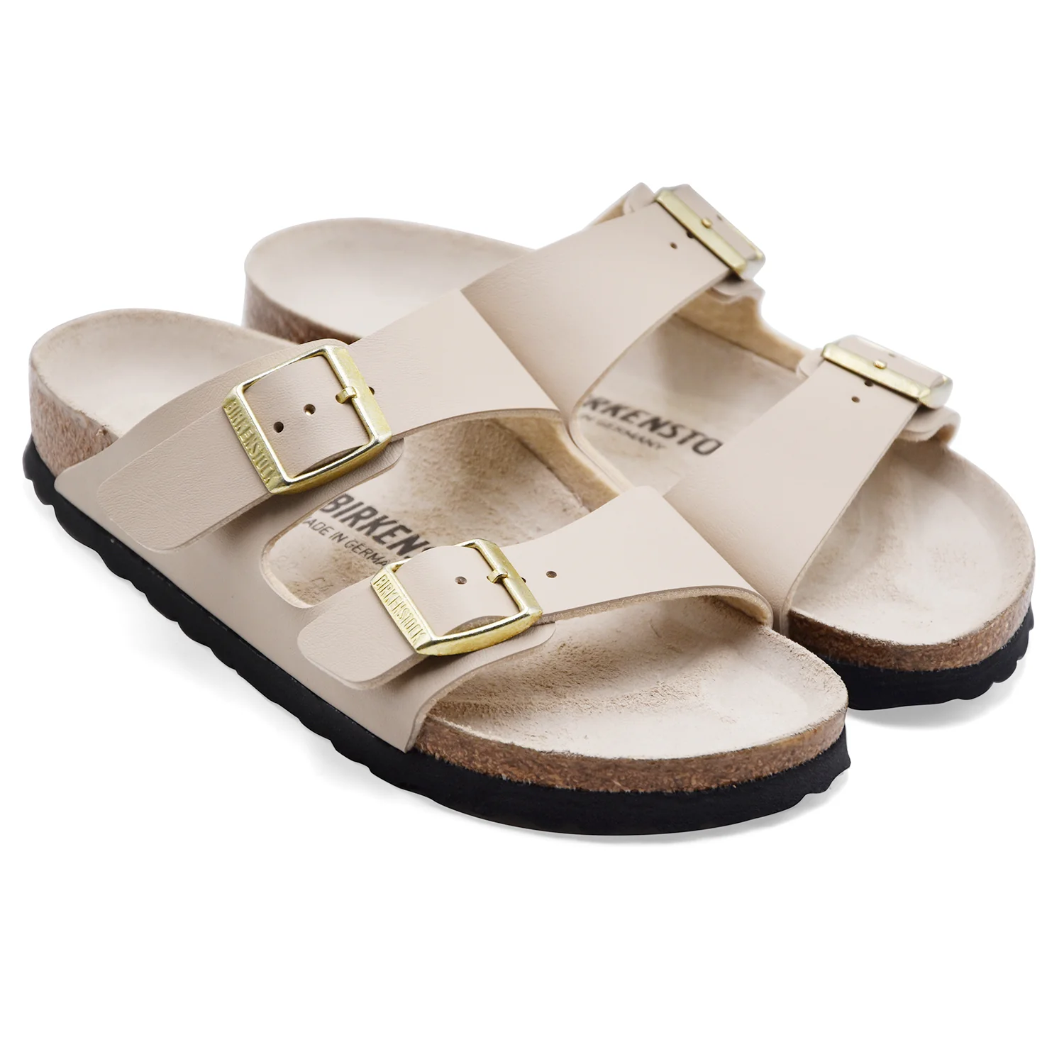 Sandali Donna Birkenstock Arizona Sabbia Con Doppio Cinturino - Image 2