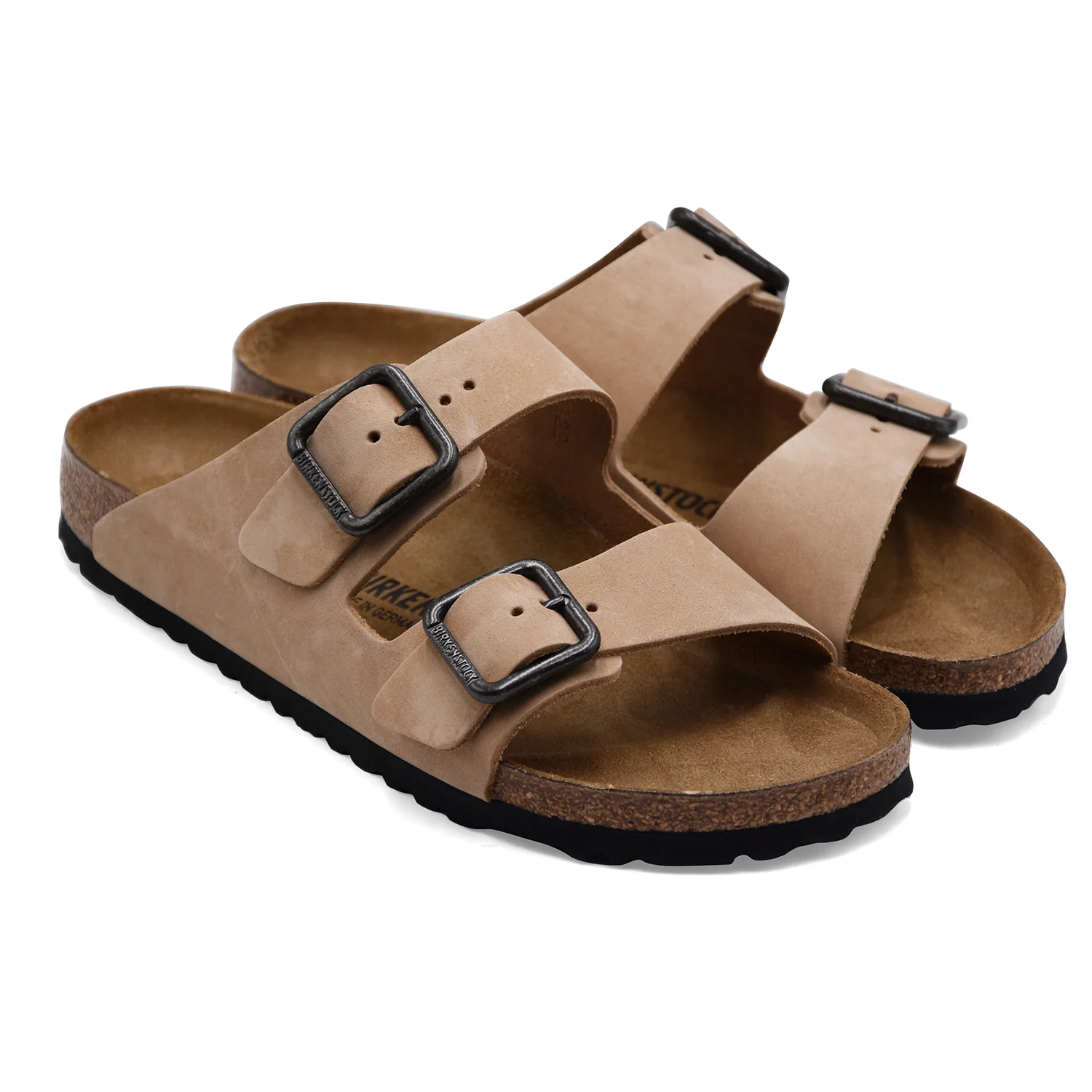 Sandali Uomo Birkenstock Arizona Wire Buckle Beige Look Casual - Image 2