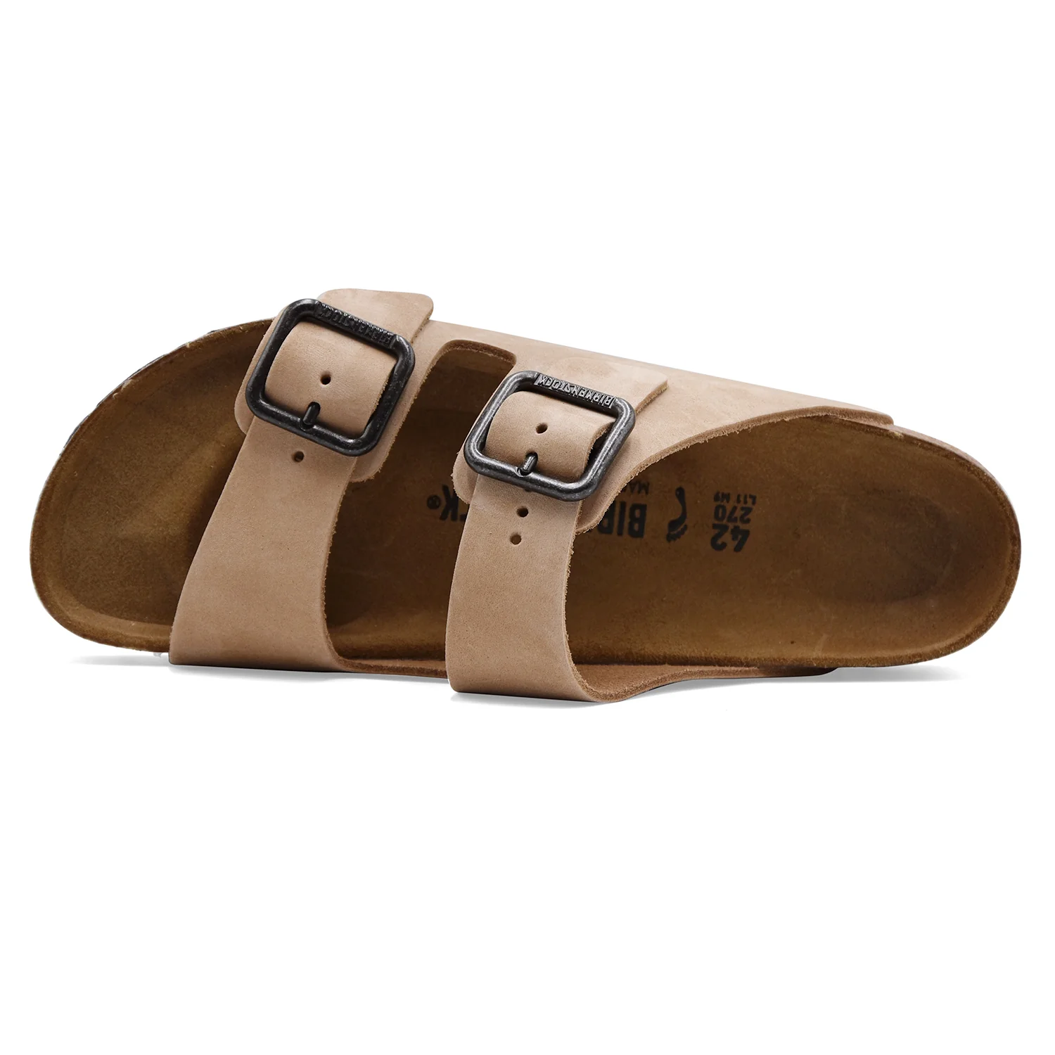Sandali Uomo Birkenstock Arizona Wire Buckle Beige Look Casual - Image 4