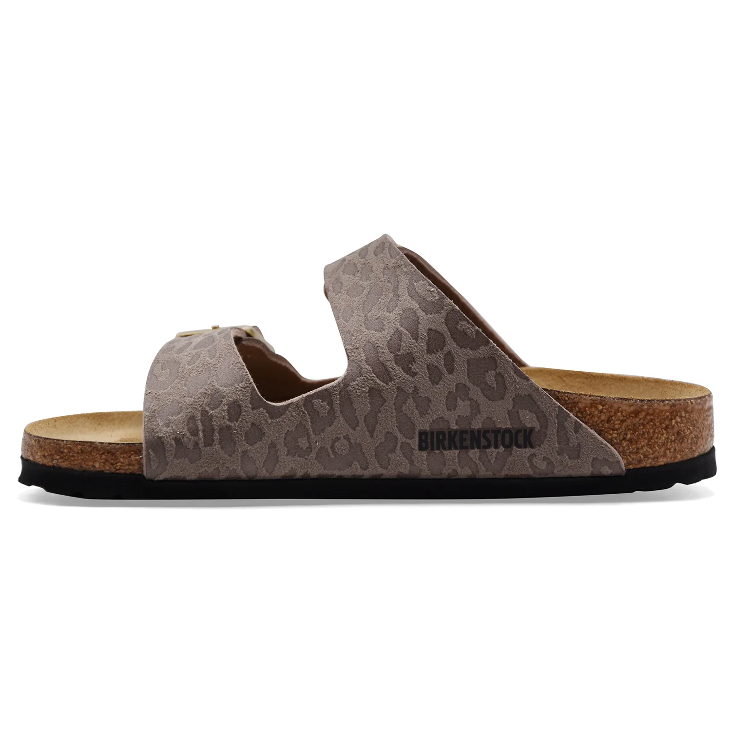Sandali Donna Birkenstock Arizona Leo Gray Taupe Suola In EVA - Image 5