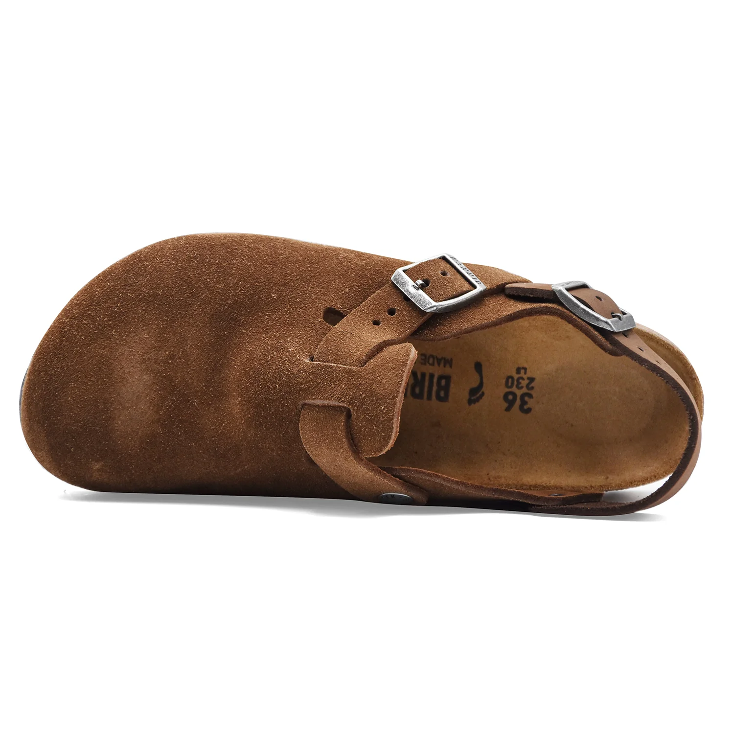 Sandali Birkenstock Tokio II Pelle Scamosciata Marrone Carafe - Image 3