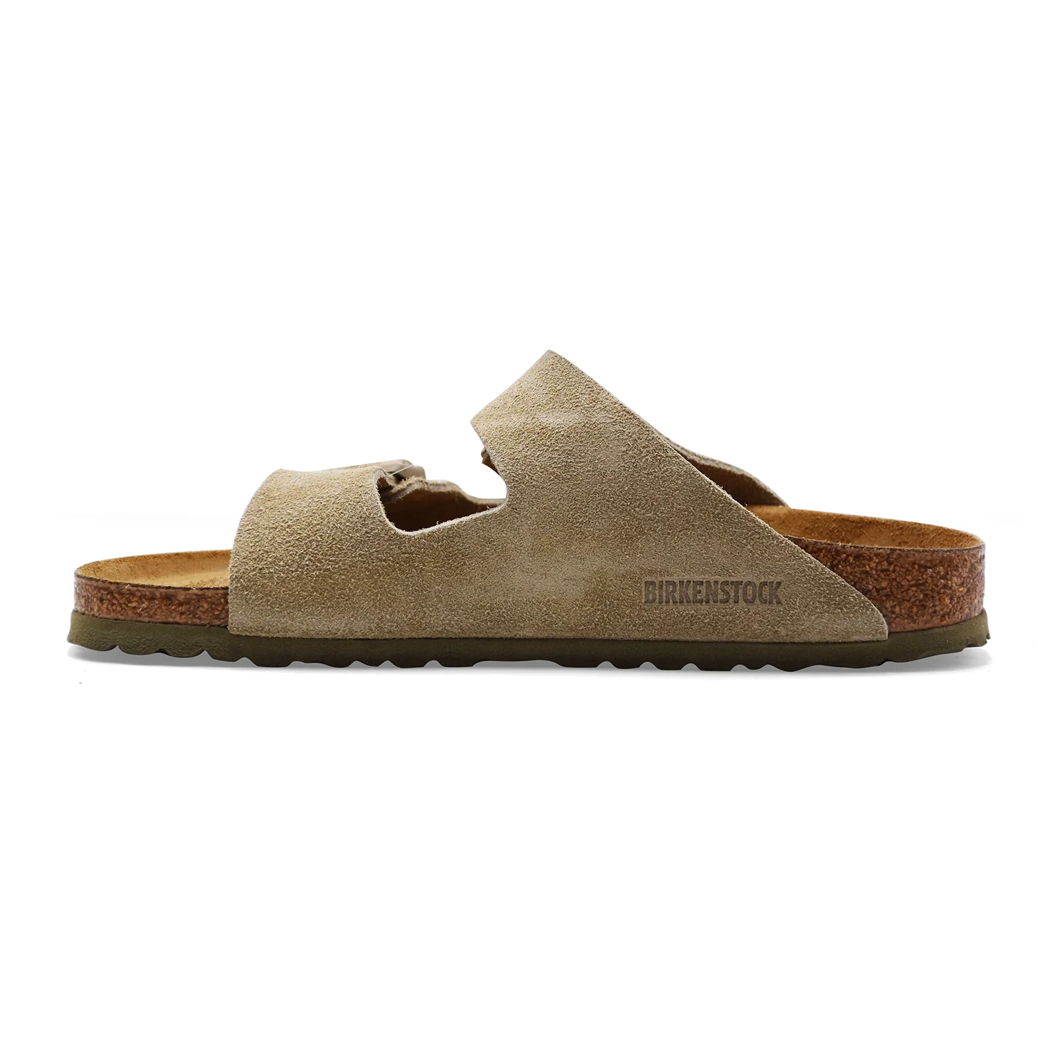 Sandali Birkenstock Arizona Uomo Pelle Scamosciata Faded Khaki - Image 2