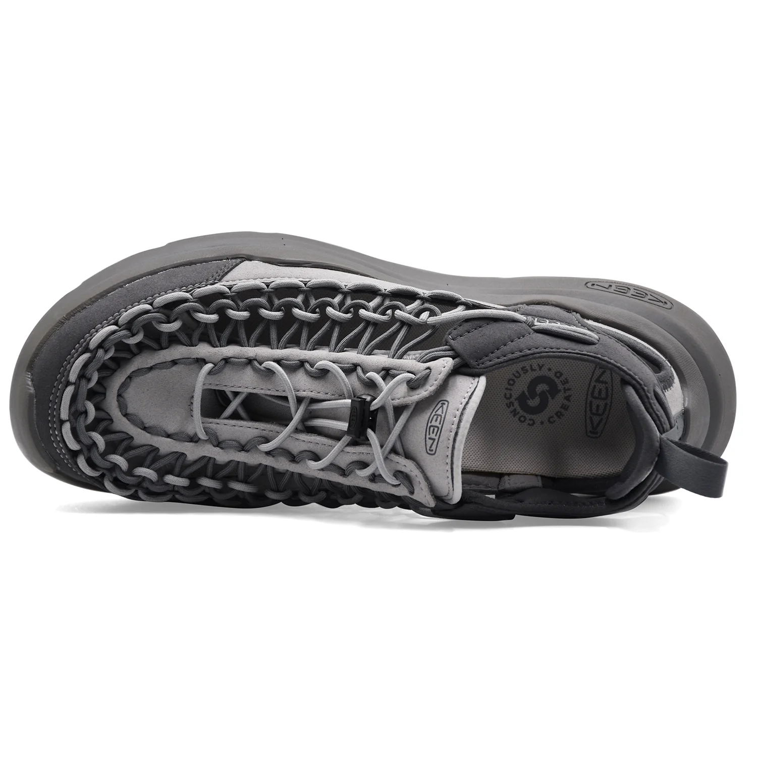 Sneakers Uomo Keen Uneek Grigio Con Chiusura Quick-Cinch Bungee - Image 3