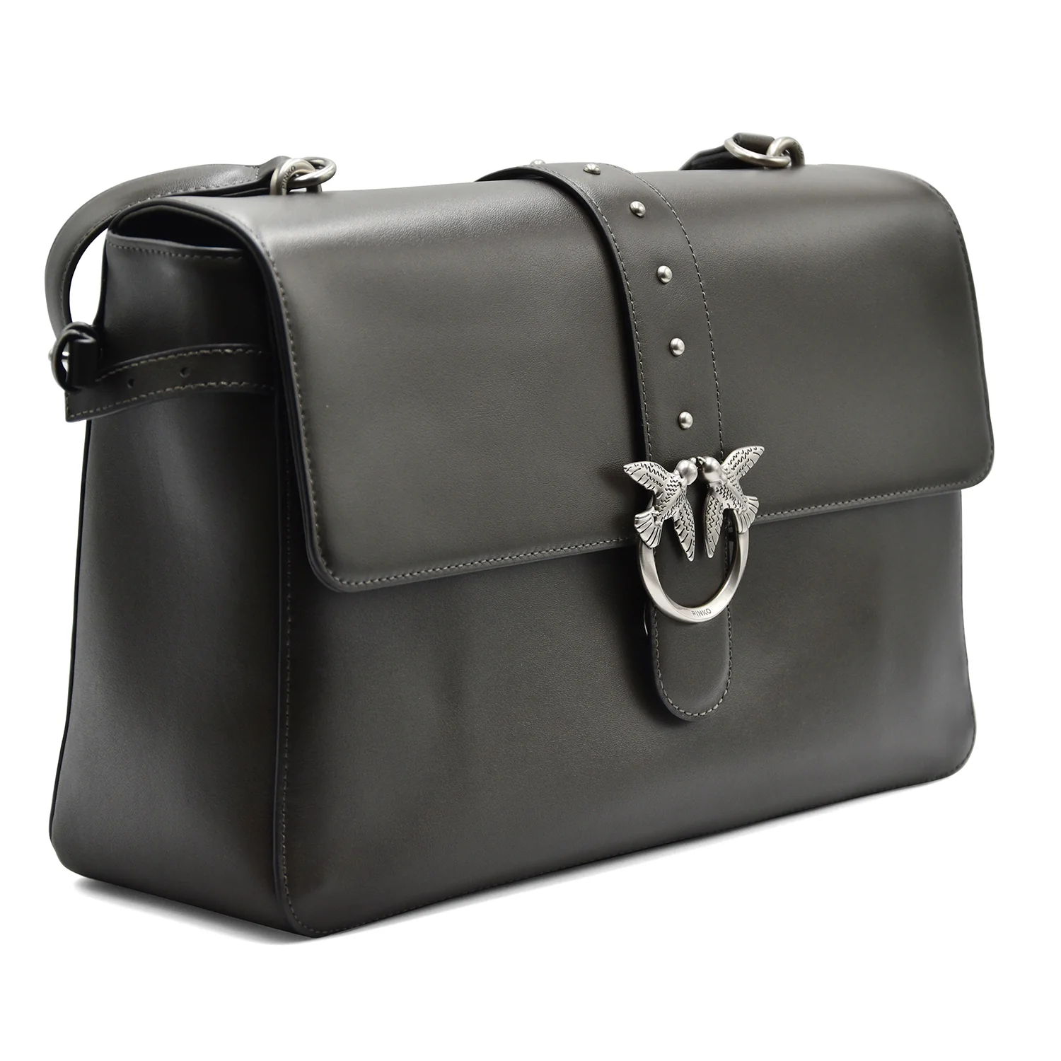 Borsa Pinko Donna In Pelle Color Fango Love One Extra Slouchy - Image 3